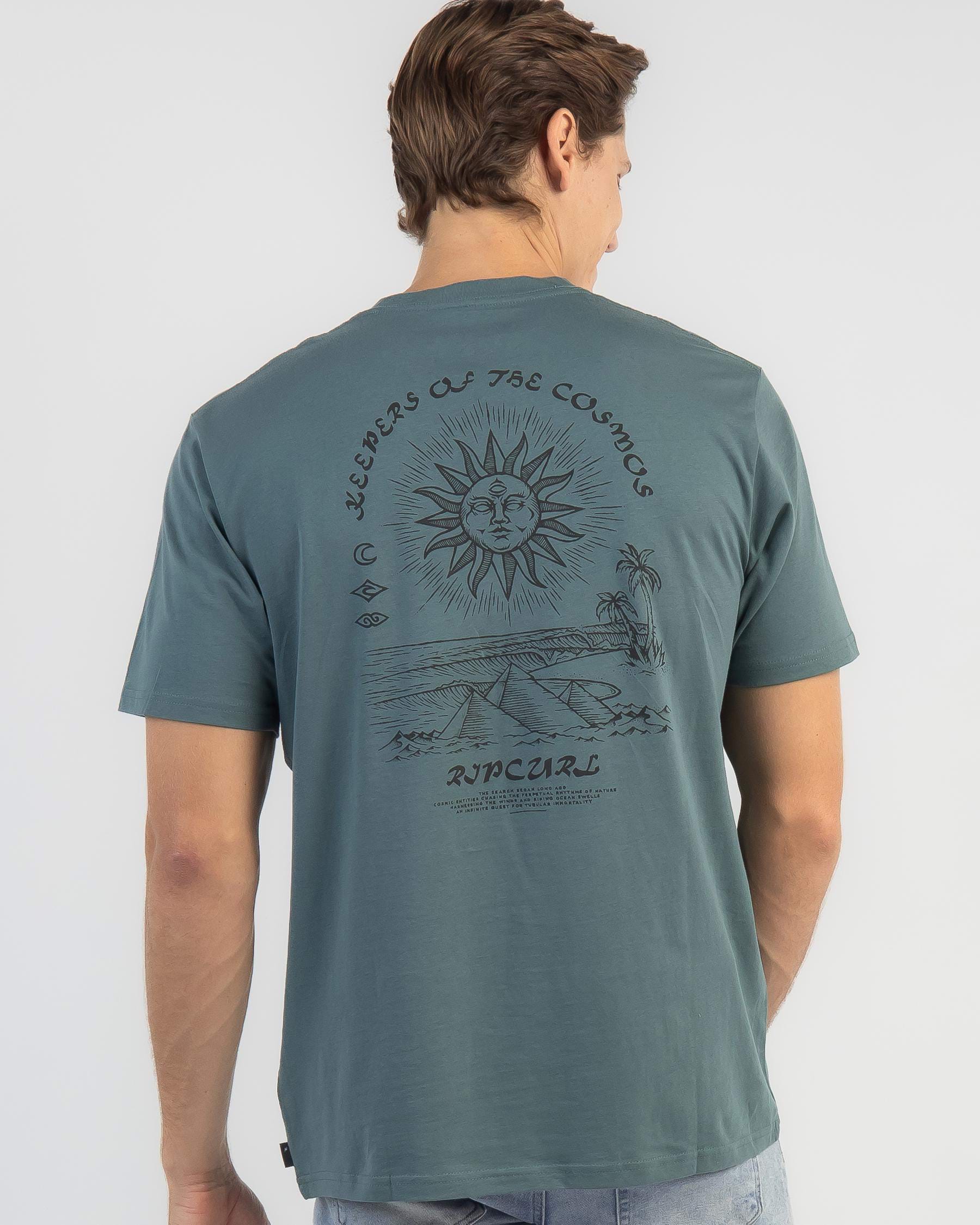 Rip Curl Mystic Sunrise T-Shirt In Blue Stone - Fast Shipping & Easy ...