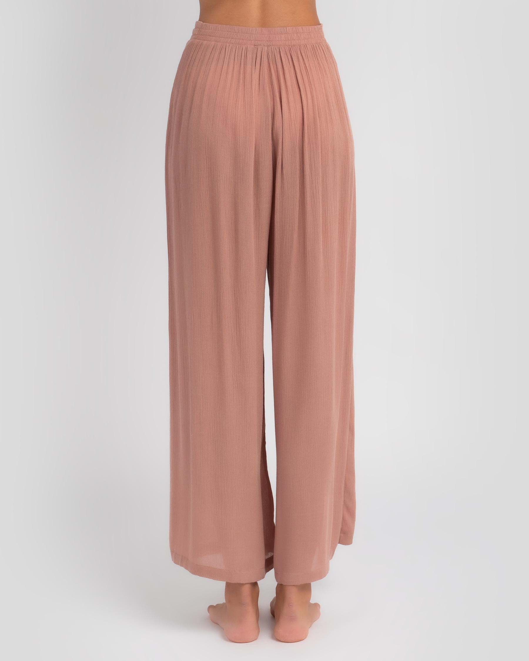 Ava And Ever Malibu Beach Pants In Milk Chocolate - Fast Shipping ...