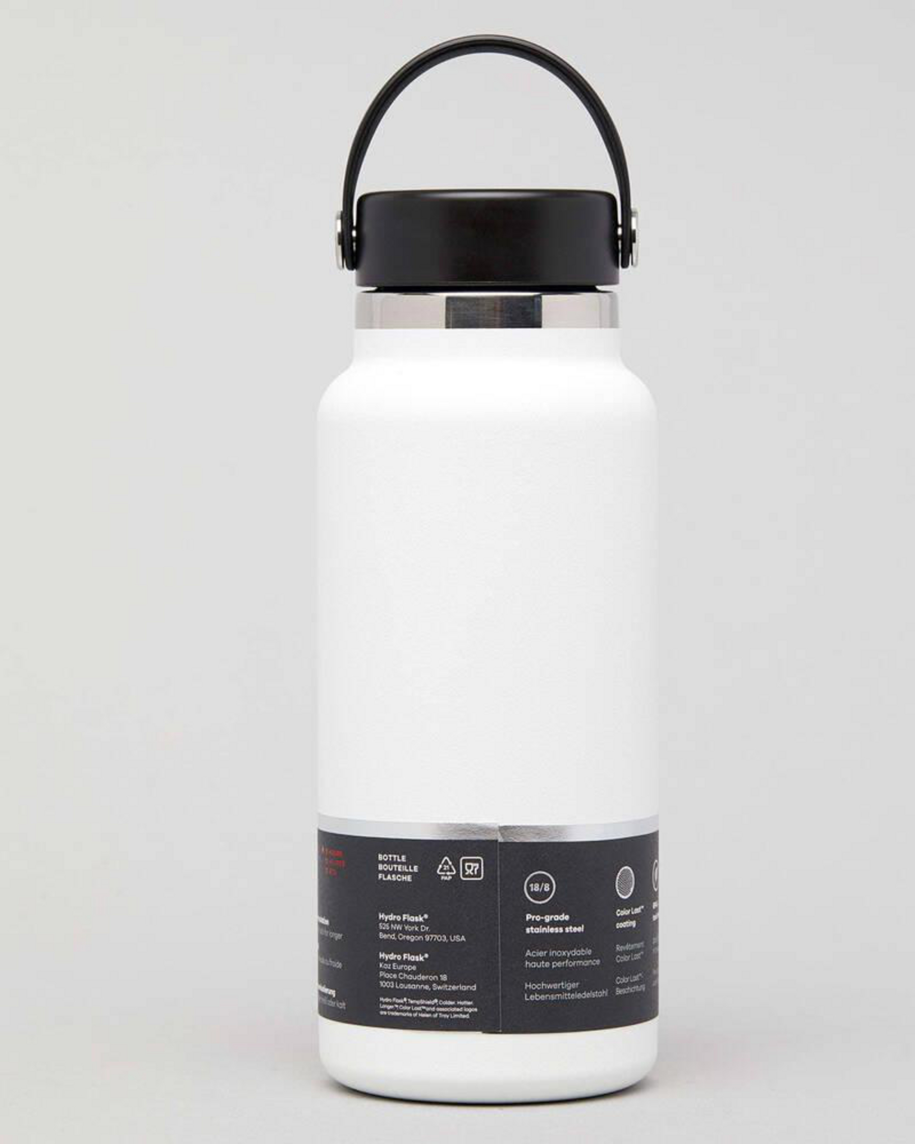 Hydro Flask Wide Mouth 946ml Drink Bottle In White Fast Shipping
