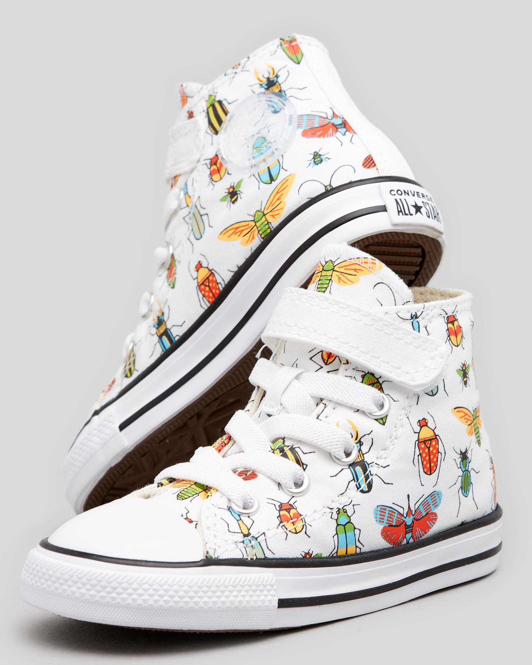 Converse Toddlers' All Star 1V Bugged Out Shoes In White/natural Ivory
