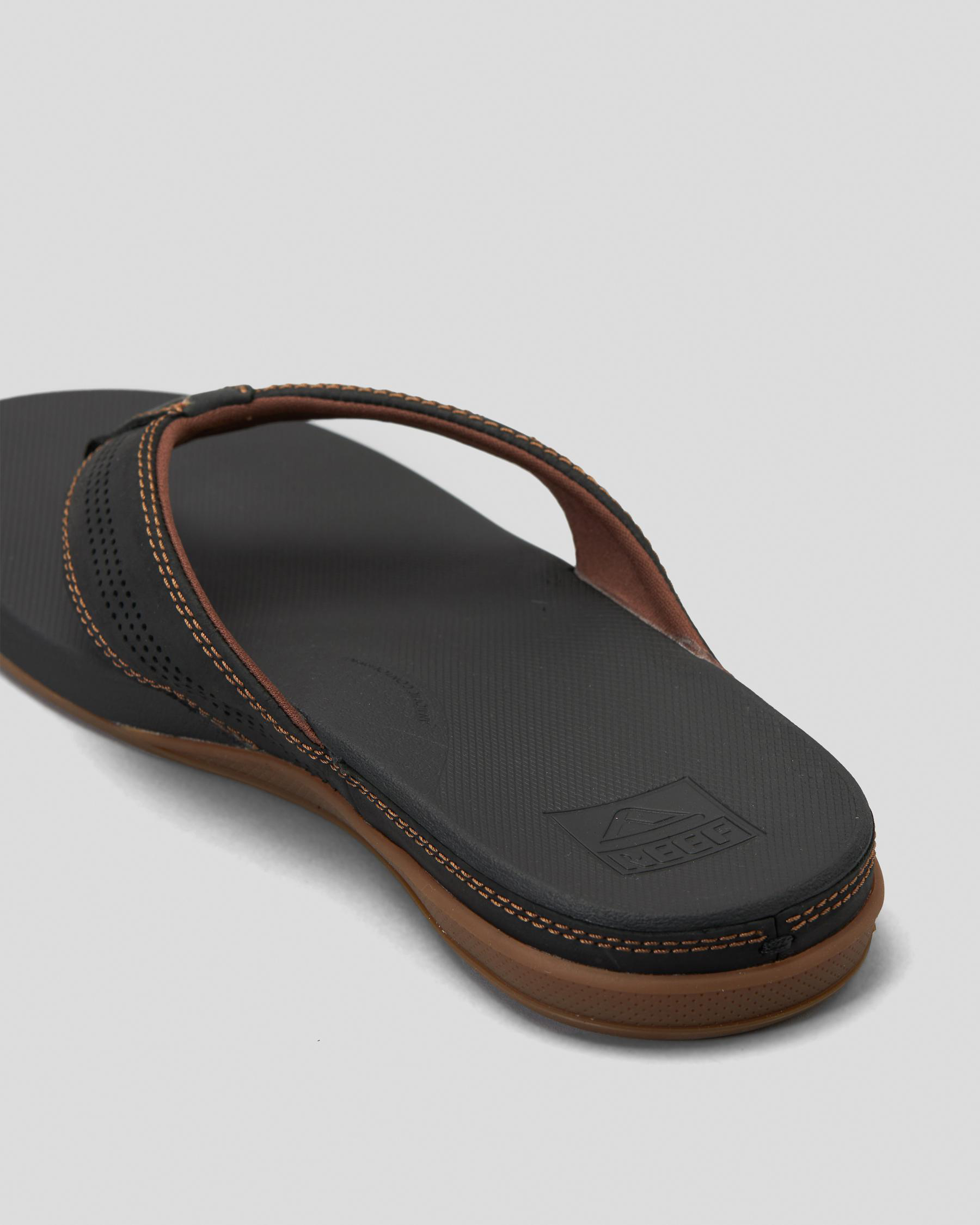 Reef Cushion Bounce Lux Flipflop voor heren, zwart bruin, 37.5 EU