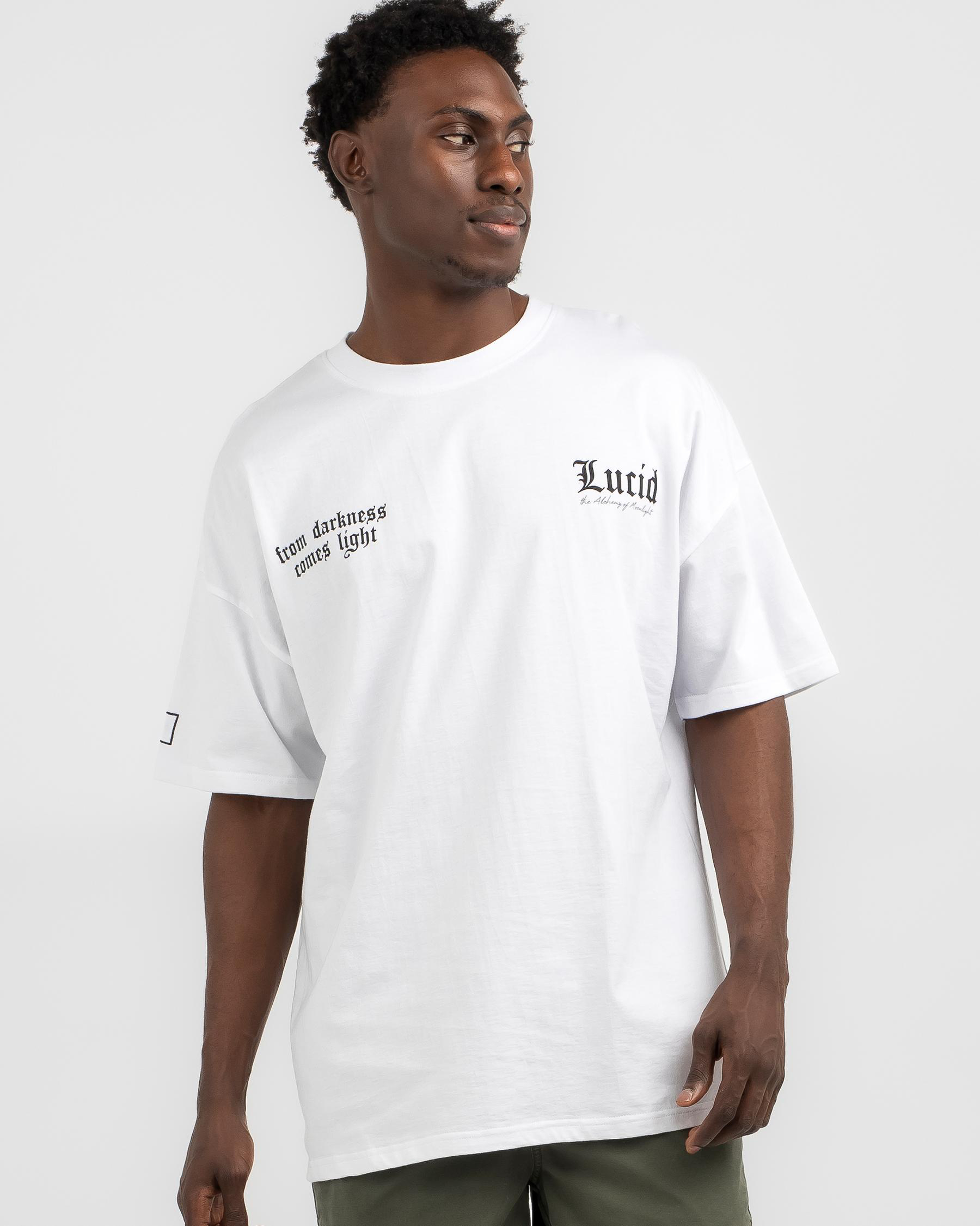 Shop Lucid Chaucer T-Shirt In White - Fast Shipping & Easy Returns ...