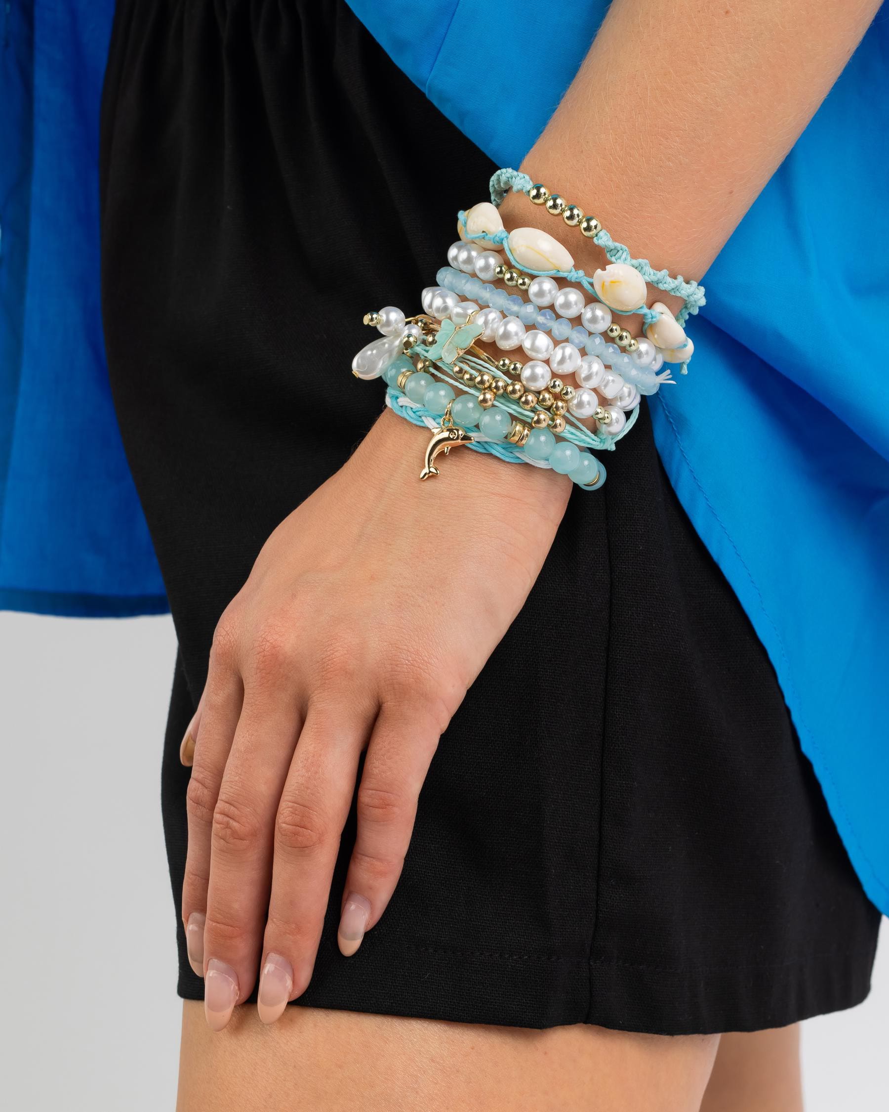Becaristey 3 Pieces Wax Cord Braided Bracelet Adjustable Beaded Shell  Jewelry Handcrafted Bohemian Bracelets Beach Women Teen Girls Blue+White |  Walmart Canada