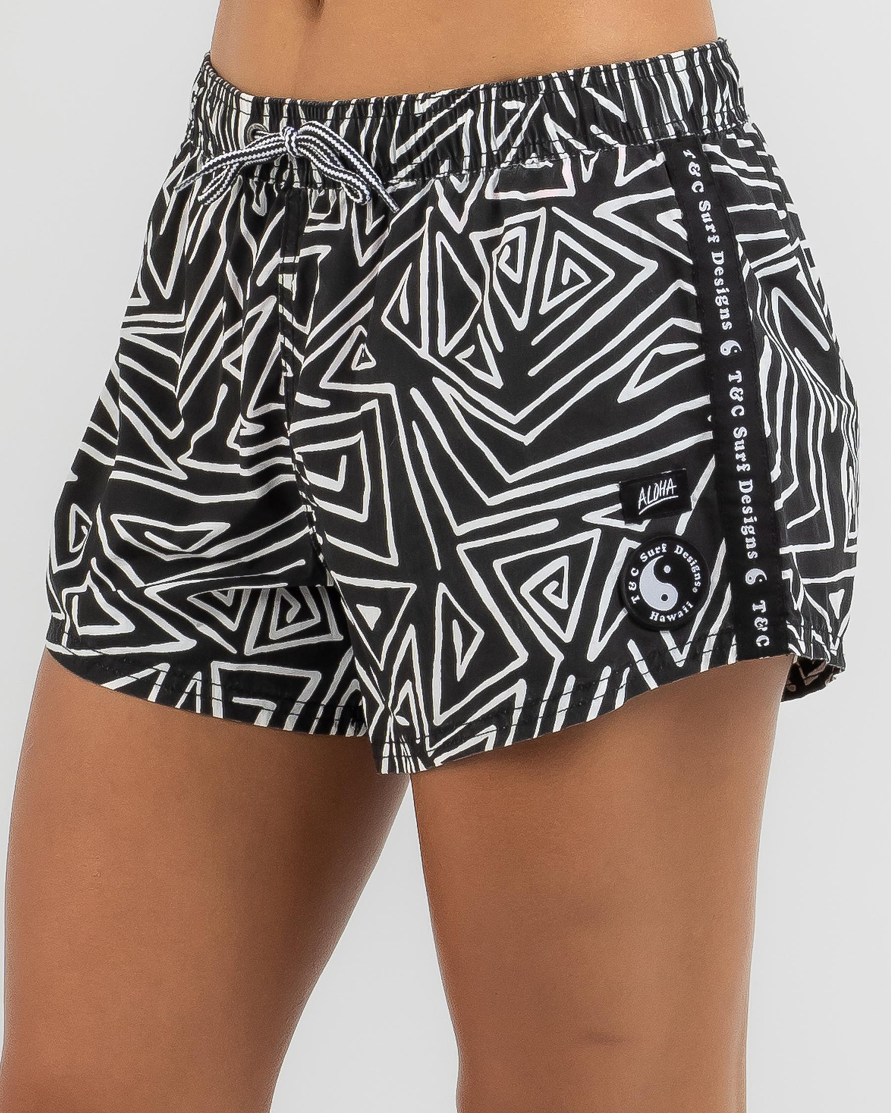 Shop Town & Country Surf Designs Hype Surf Board Shorts In Loaded Black