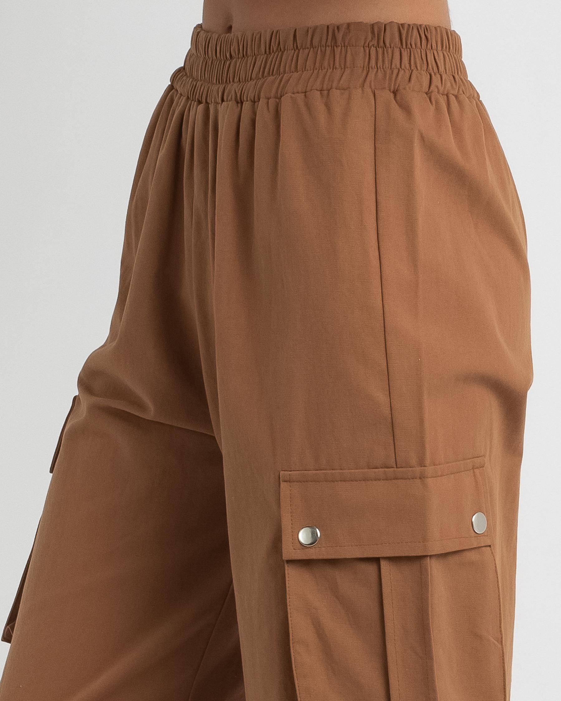 AVA SOFT PANTS - CHOCOLATE