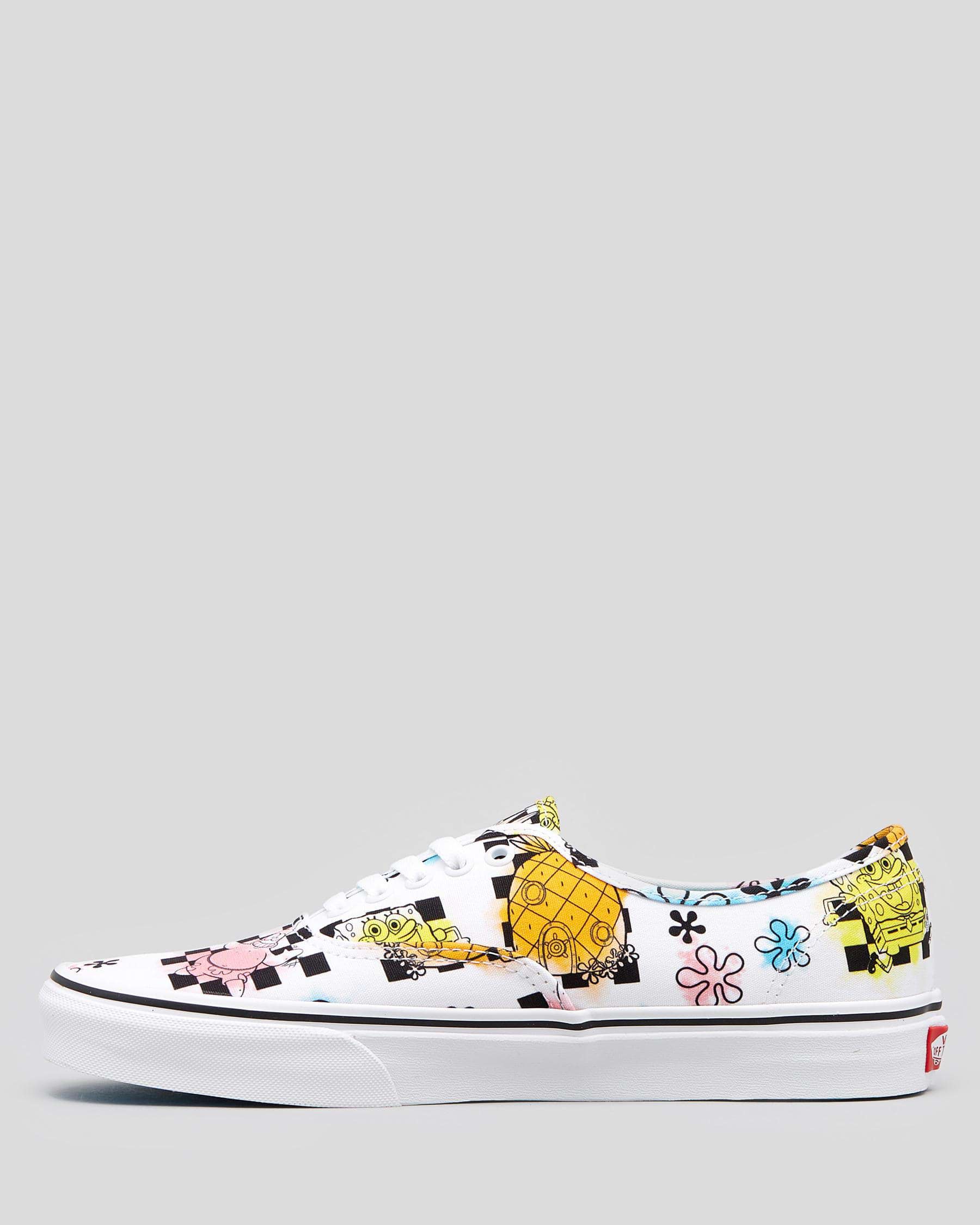 Shop Vans Authentic (SpongeBob) Shoes In Airbrush - Fast Shipping ...
