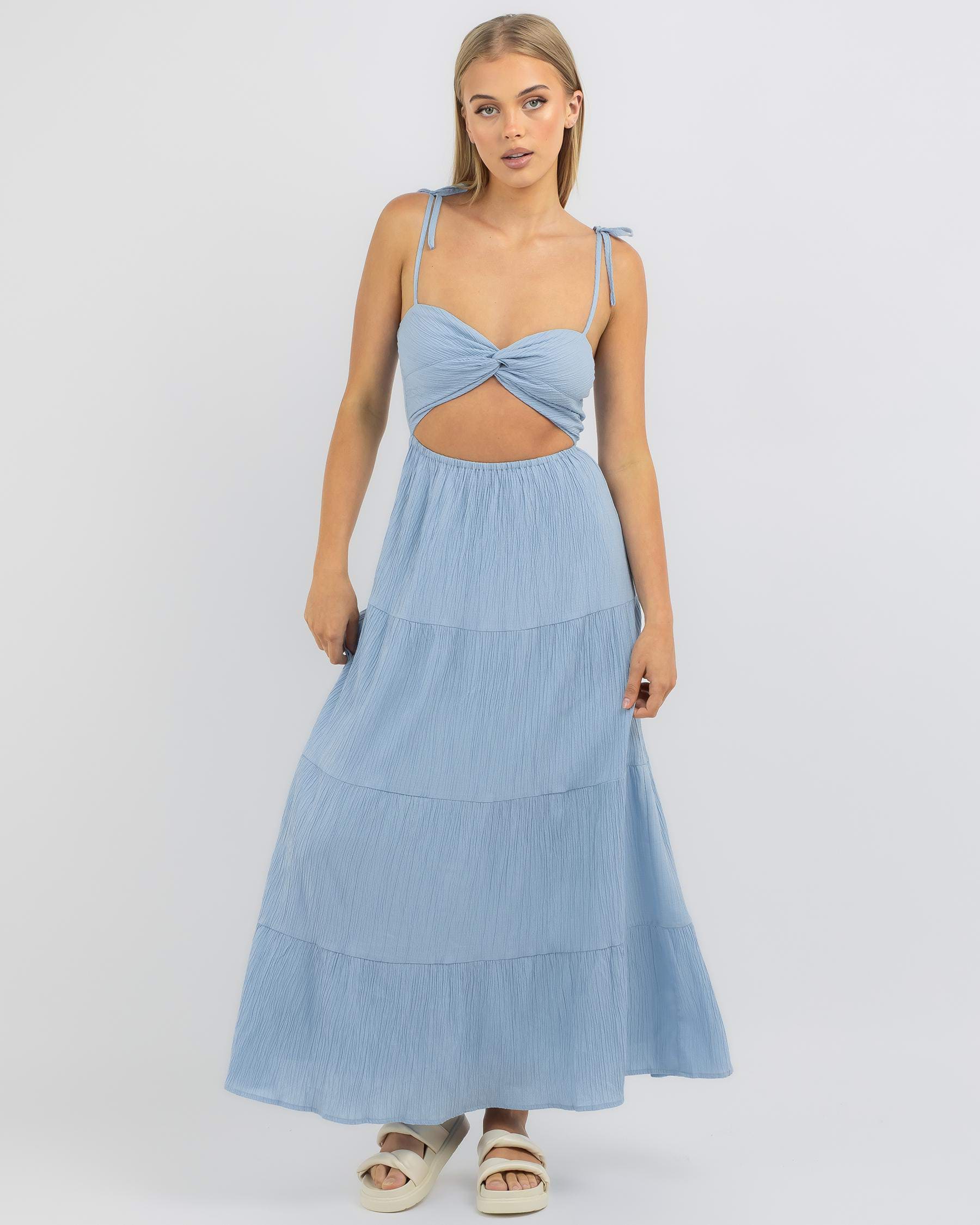 Shop Mooloola Lila Maxi Dress In Blue - Fast Shipping & Easy Returns ...