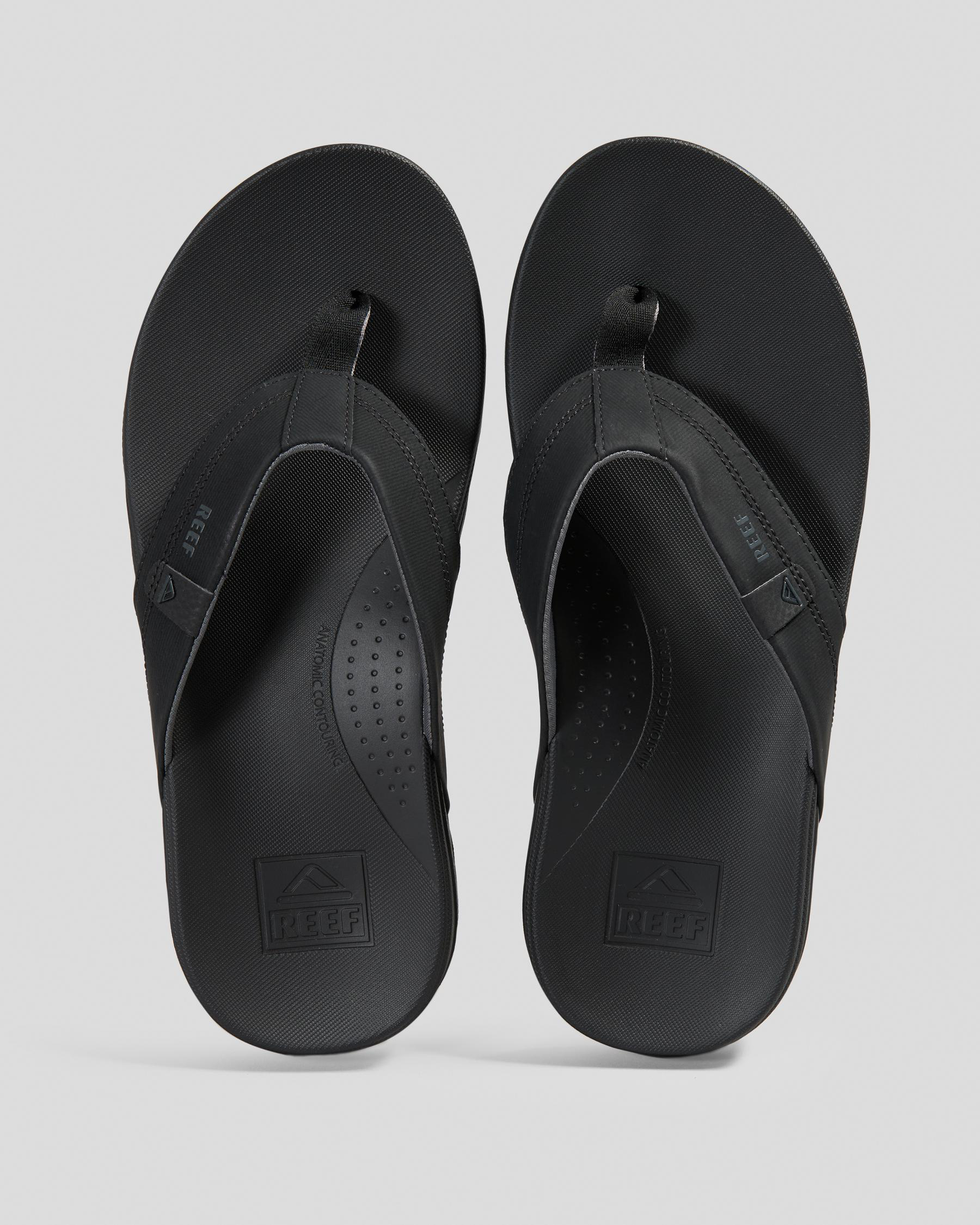 Shop Reef Cushion Spring Thongs In Black/grey Fast Shipping & Easy