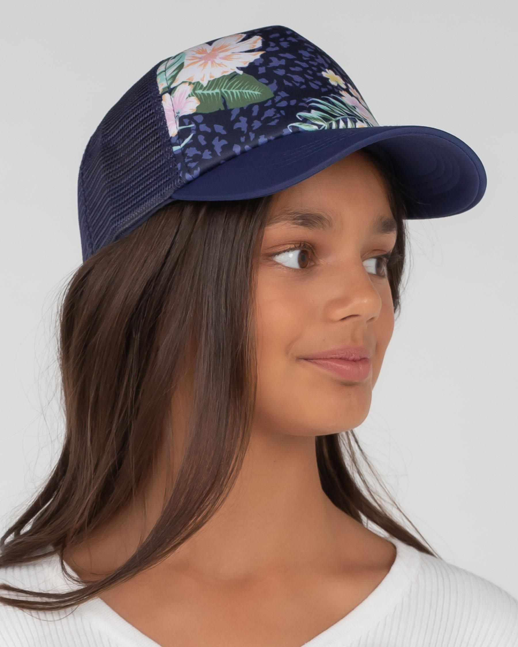 Casquette Roxy Femme Big Girls Roxy White Honey Coconut Trucker