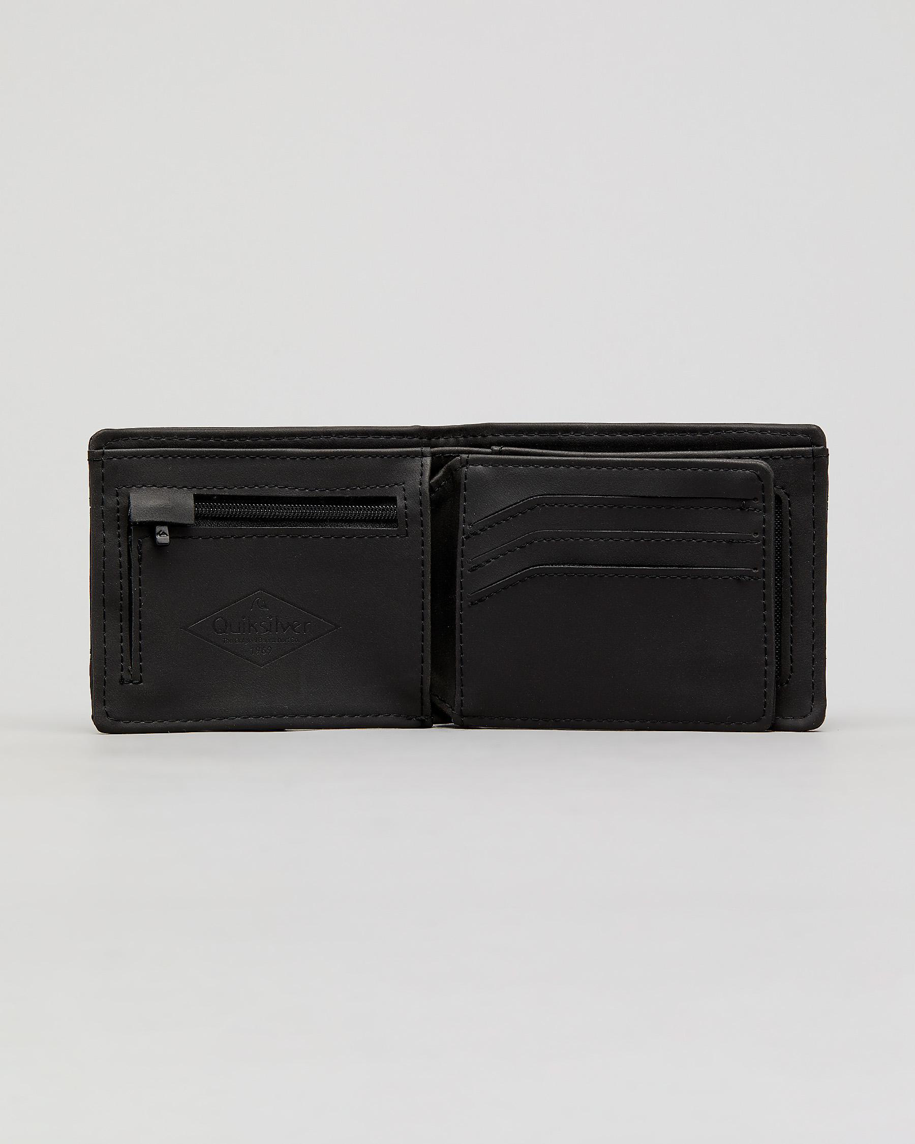 Unisilver Wallet Shop Quiksilver Supply Slim Wallet In Black Black - Fast Shipping ...
