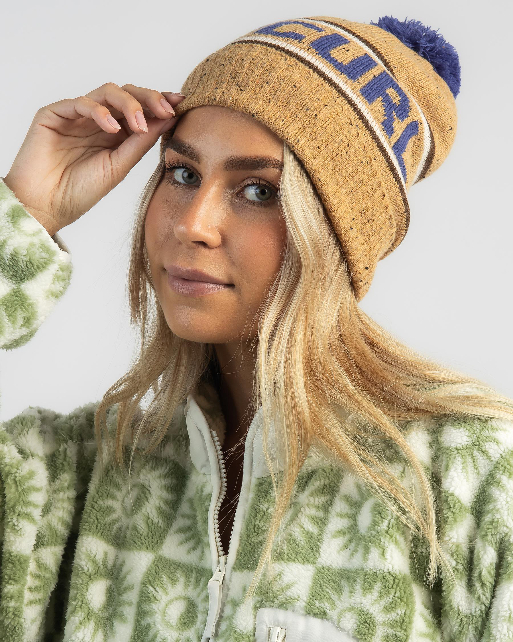 Shop Rip Curl Rider NEPS Beanie In Sand Fast Shipping & Easy Returns City Beach Australia