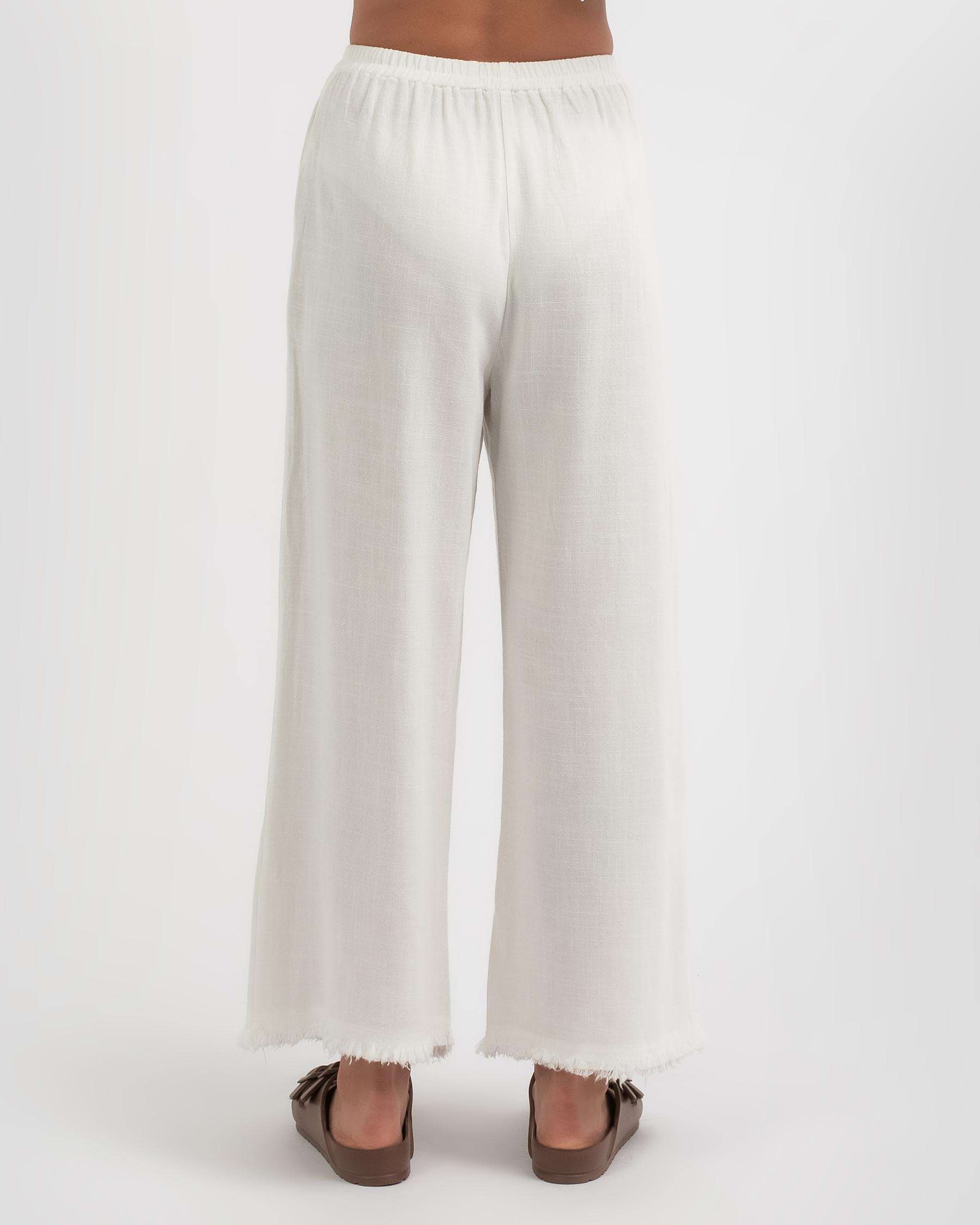 Ava And Ever Girls' Santa Monica Beach Pants In White - Fast Shipping ...