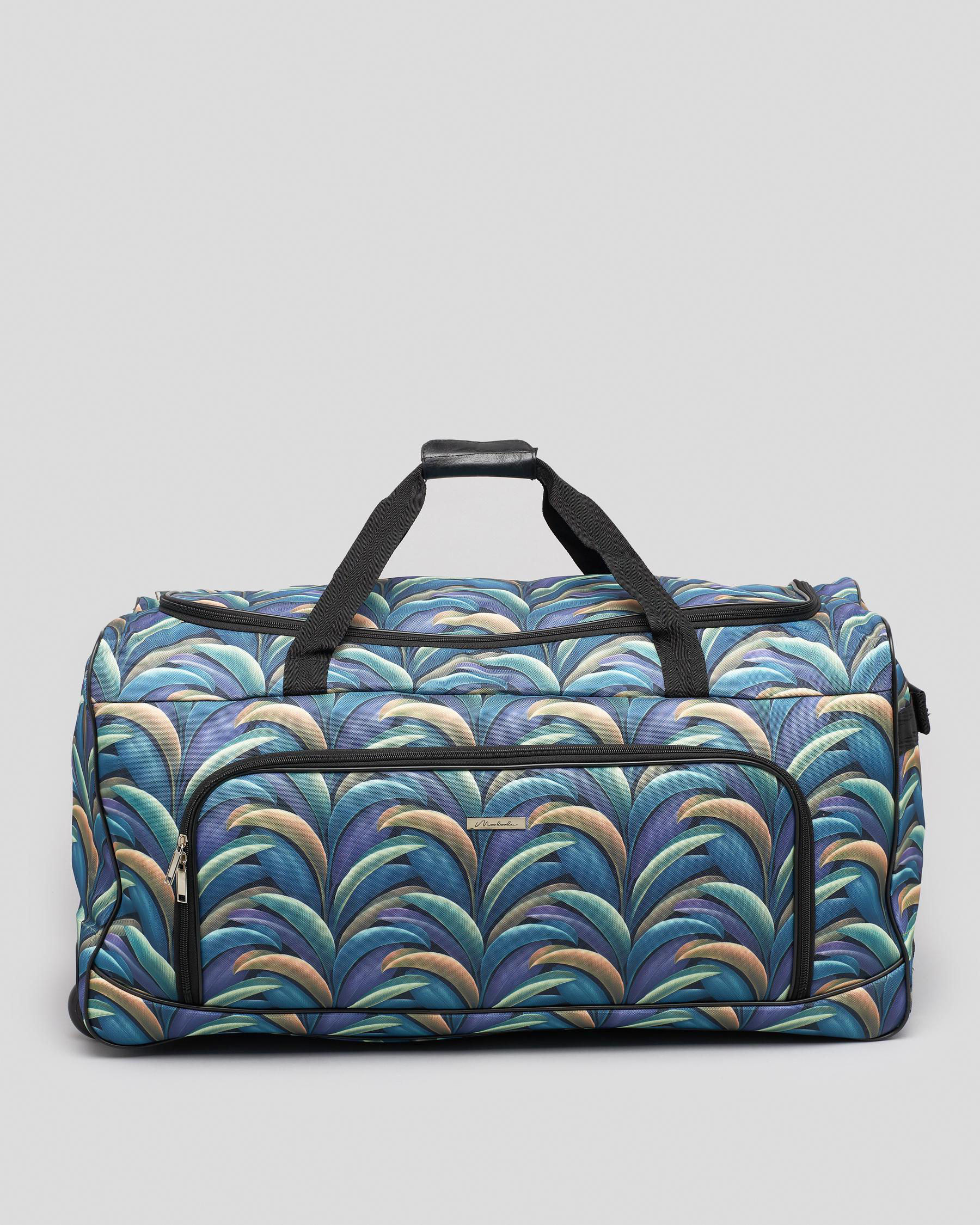 Shop Mooloola Rajah Large Wheeled Travel Bag In Green/black Fast