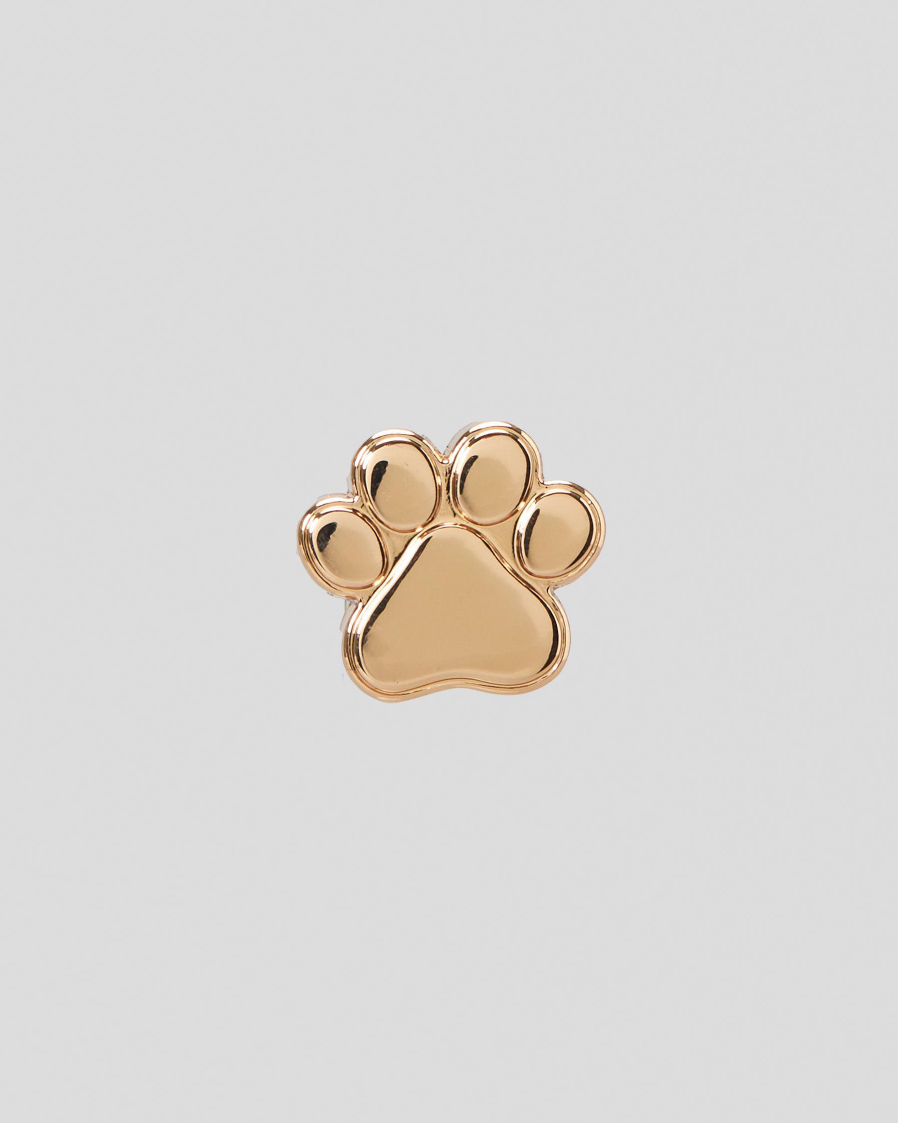 Shop Crocs Gold Dog Paw Jibbitz In Multi Fast Shipping & Easy Returns