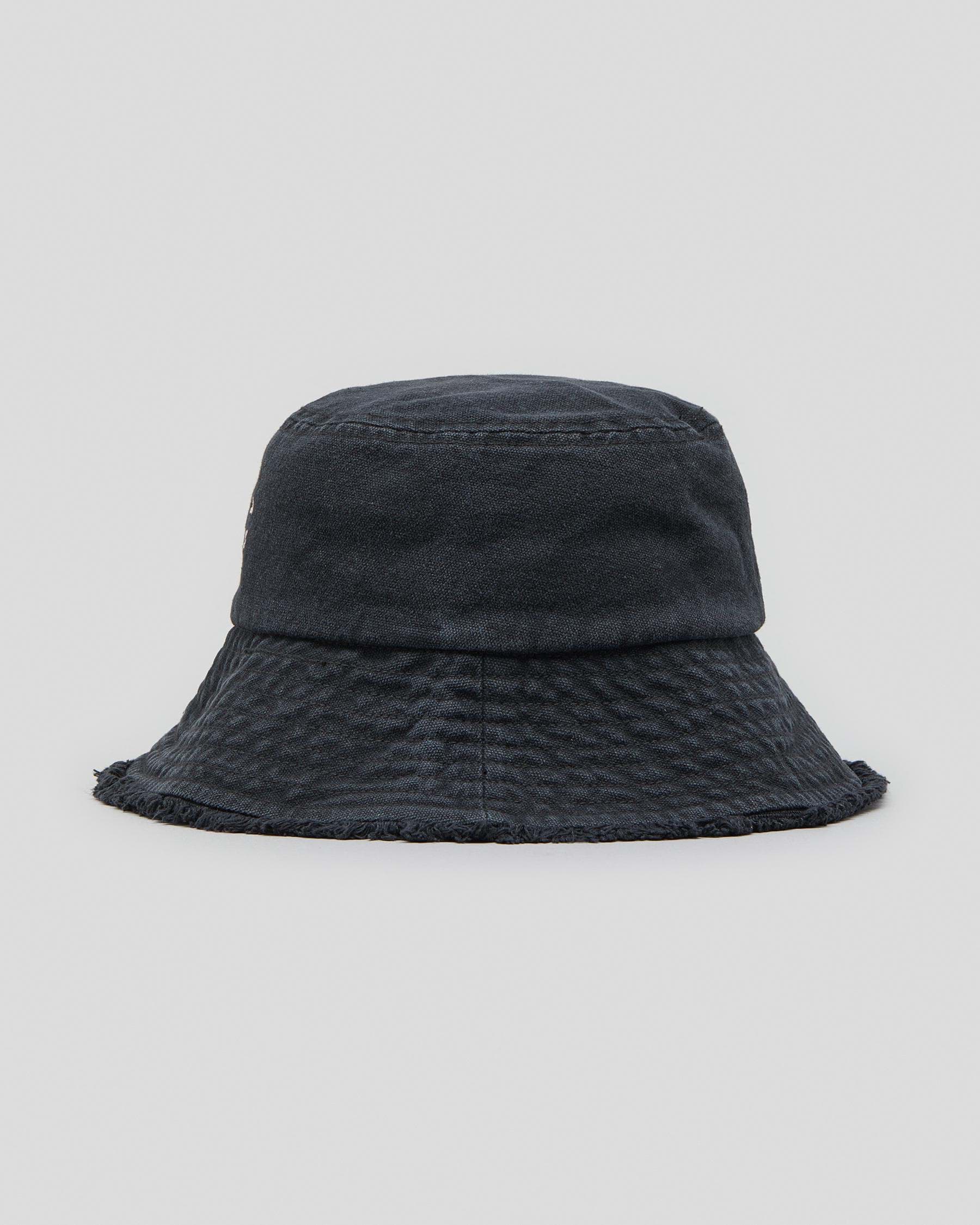 Shop Billabong Girls' Sunday Bucket Hat In Black - Fast Shipping & Easy ...