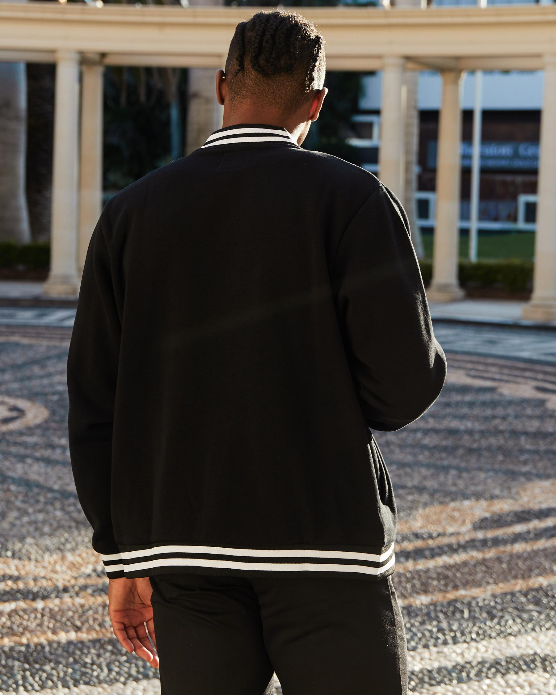 Lucid Quarterback Jacket In Black Fast Shipping & Easy Returns City