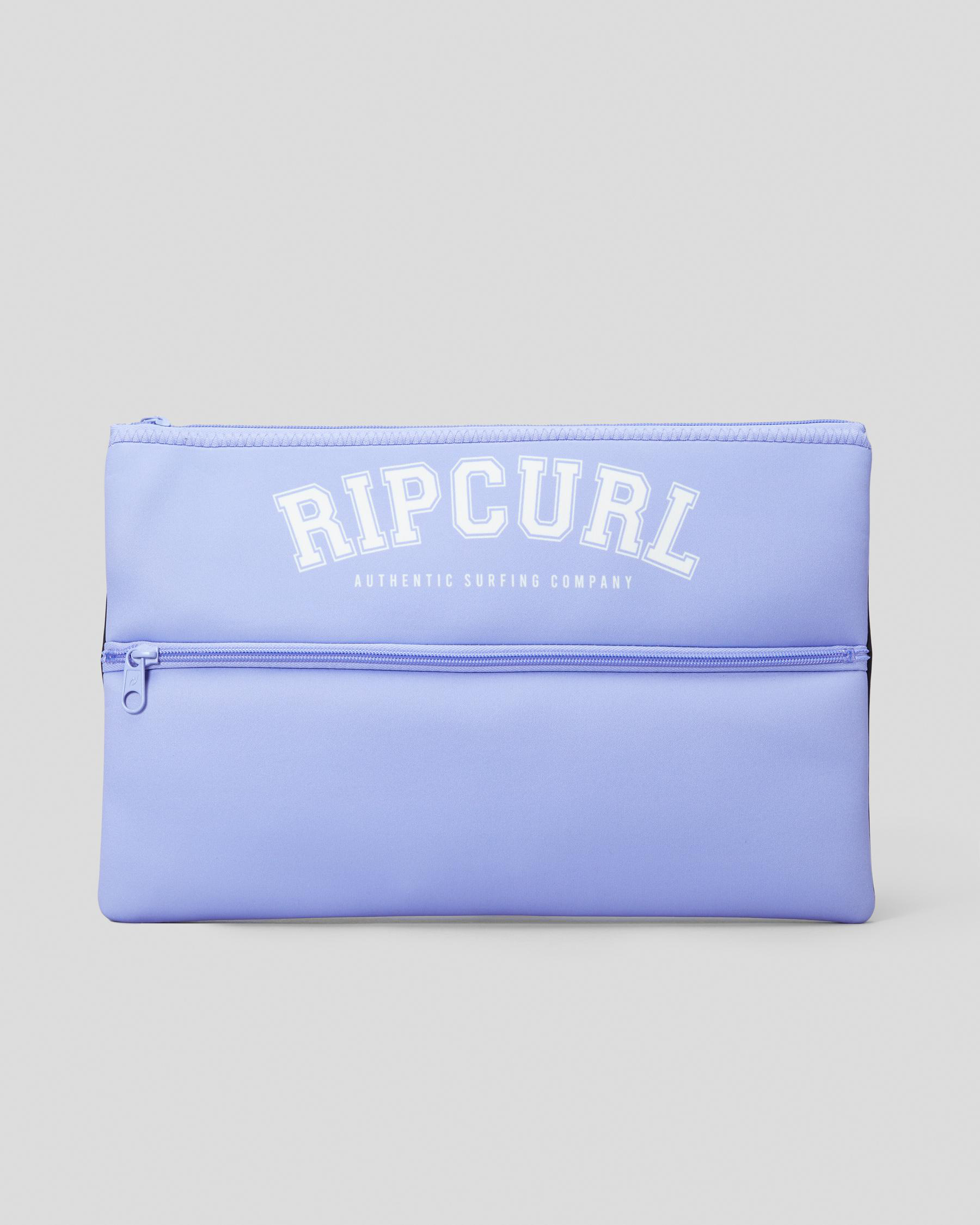 Shop Rip Curl XL Pencil Case In Mid Blue Fast Shipping & Easy Returns