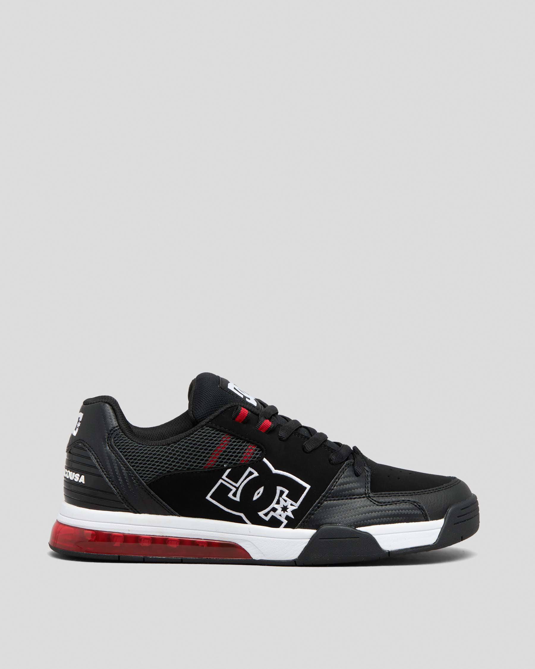 DC Shoes Versatile Shoes In Black/white/athletic Red - Fast Shipping ...