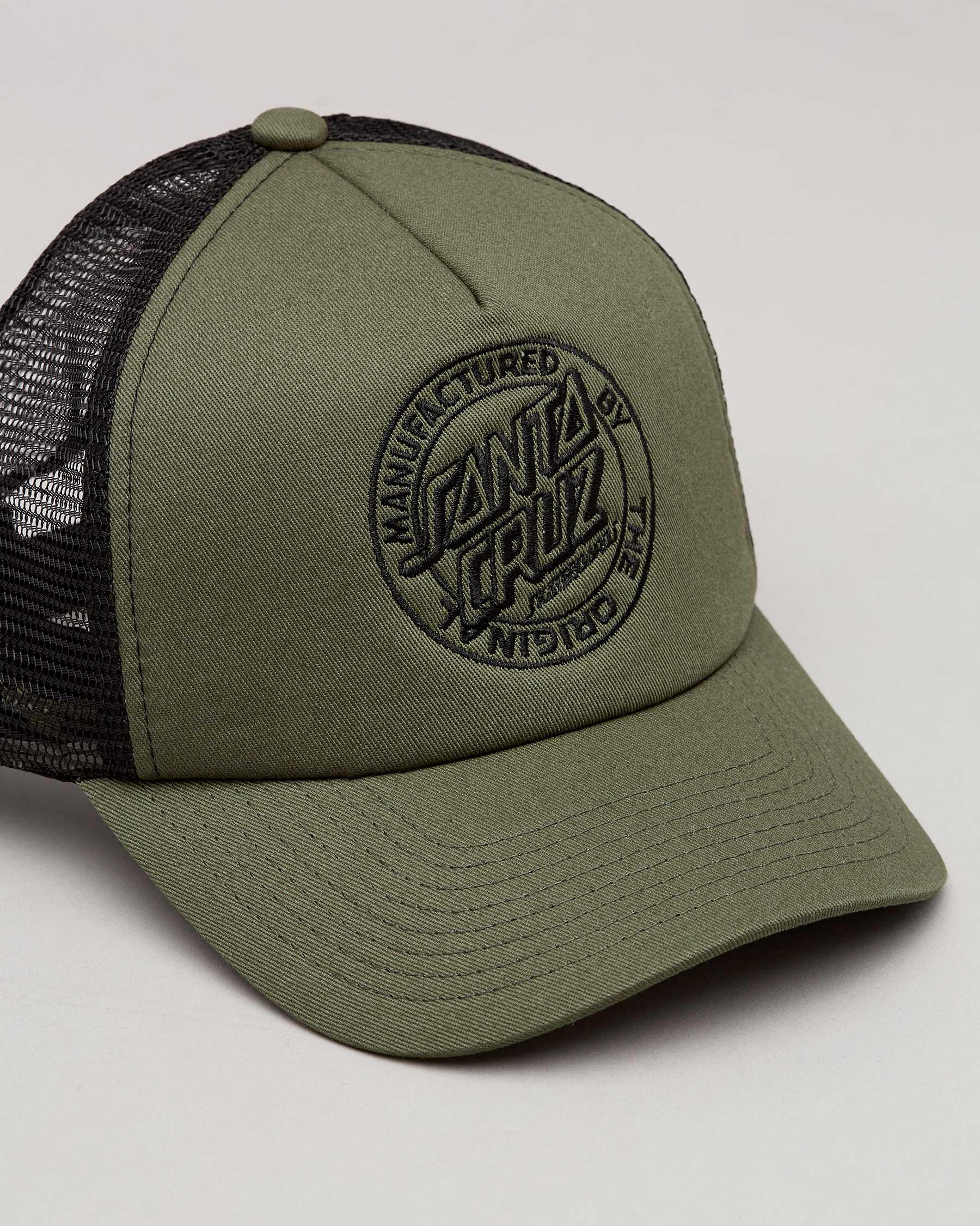 Shop Santa Cruz OG Dot Trucker Cap In Cypress - Fast Shipping & Easy ...