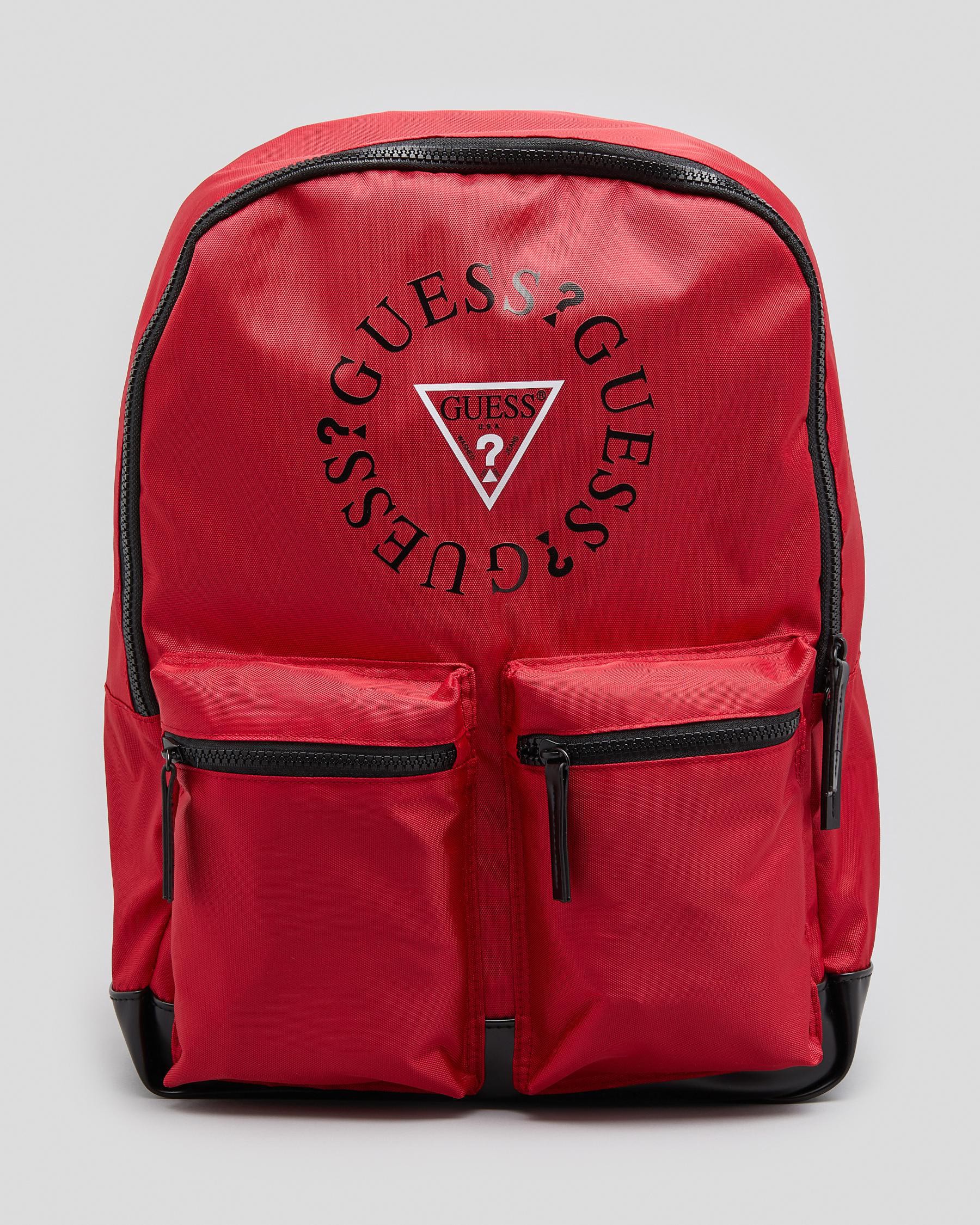 GUESS Jeans Duo Backpack In Red - Fast Shipping & Easy Returns - City ...