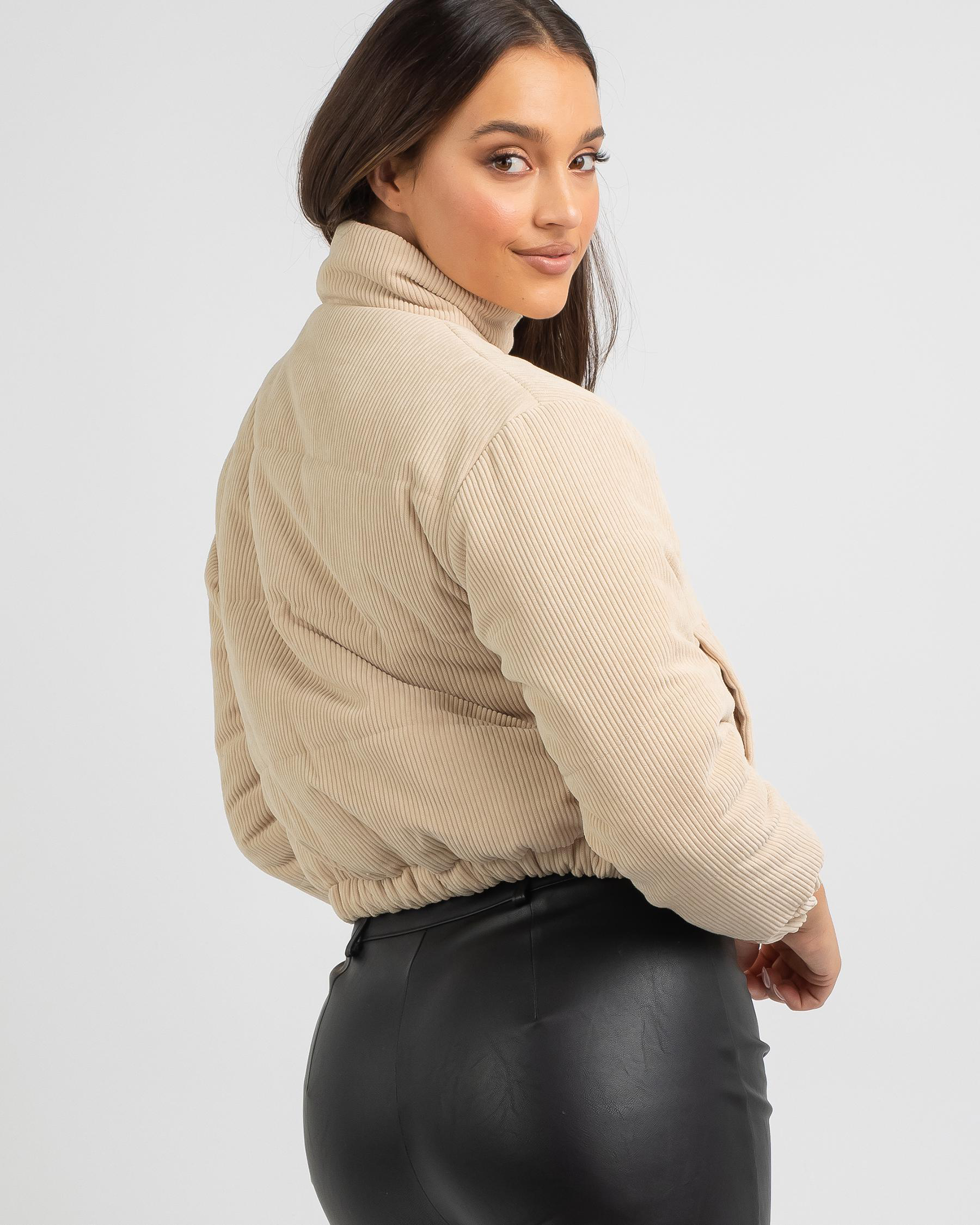 Shop Ava And Ever Ava & Ever Pryce Puffer Jacket In Almond Fast