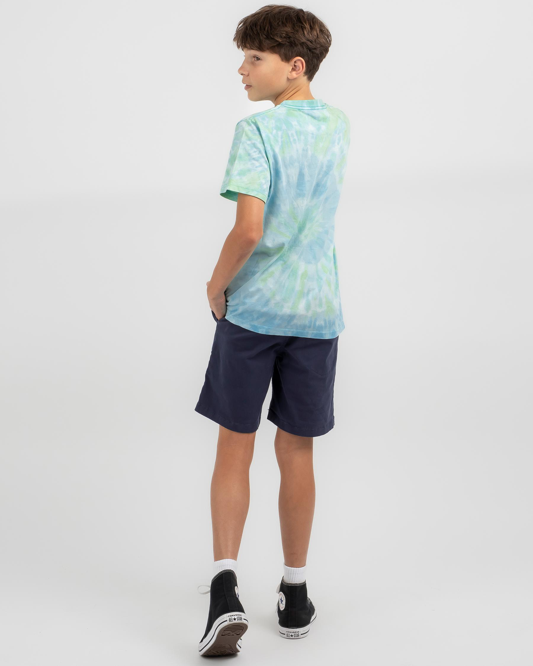 Shop Rip Curl Boys' Shred Rock Tie Dye T-Shirt In Aqua - Fast Shipping ...