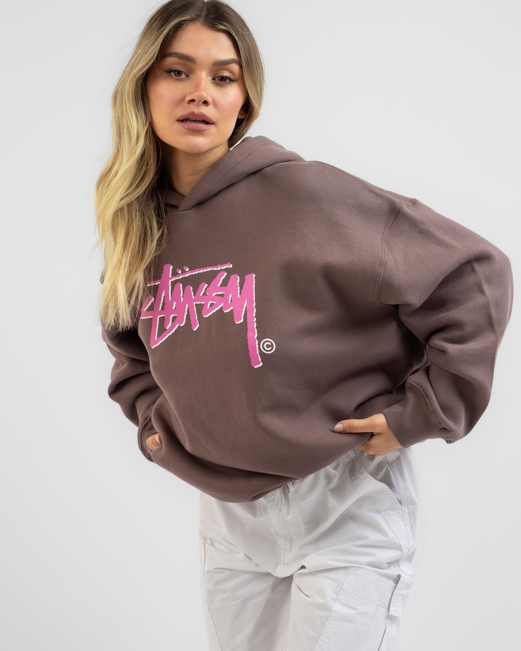 Shop Stussy Shadow Stock Hoodie In Chocolate - Fast Shipping & Easy ...