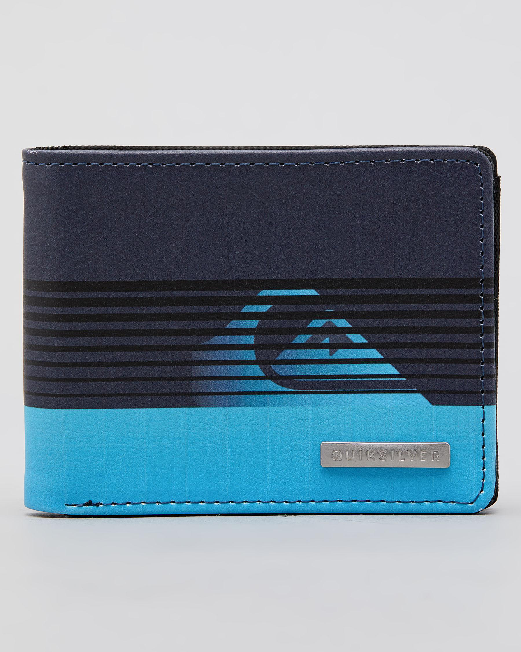 Quiksilver Freshness II Wallet In Pacific Blue Fast Shipping & Easy