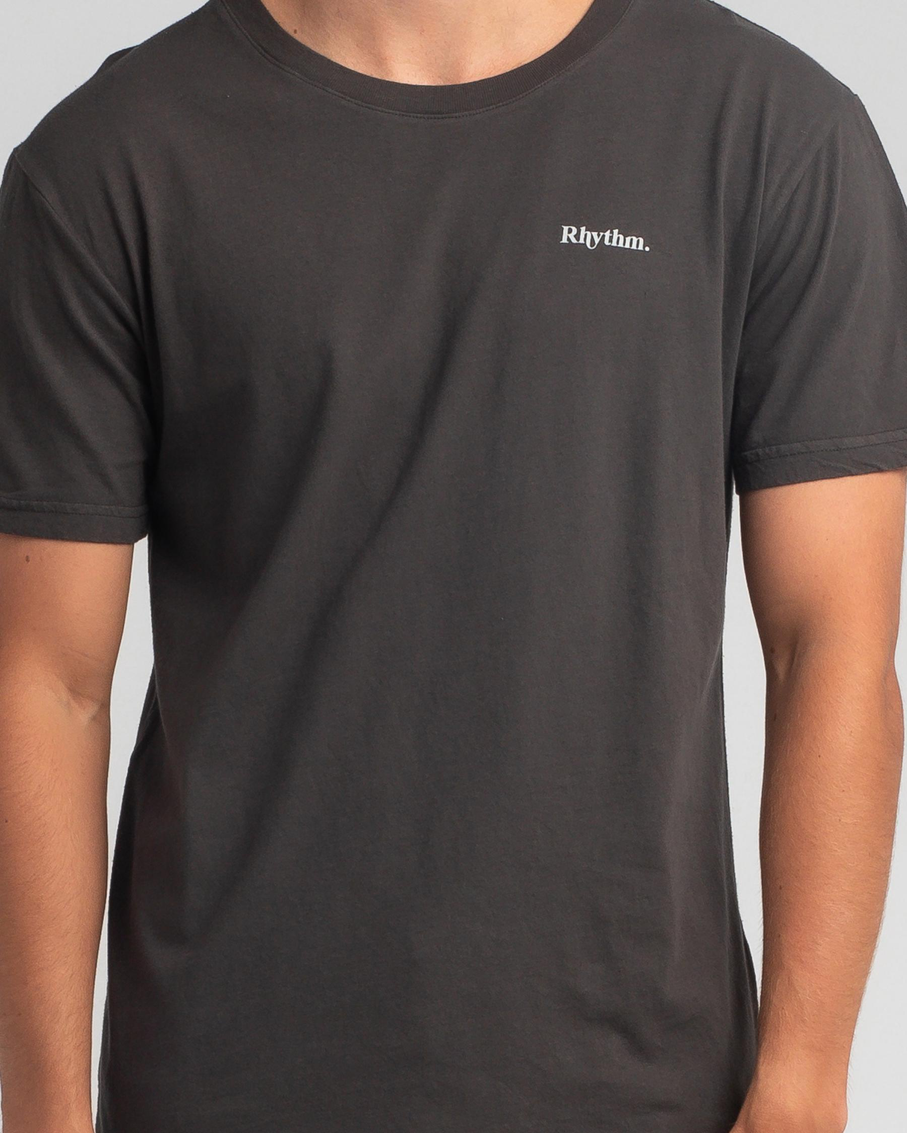 Shop Rhythm Brand TShirt In Black Fast Shipping & Easy Returns