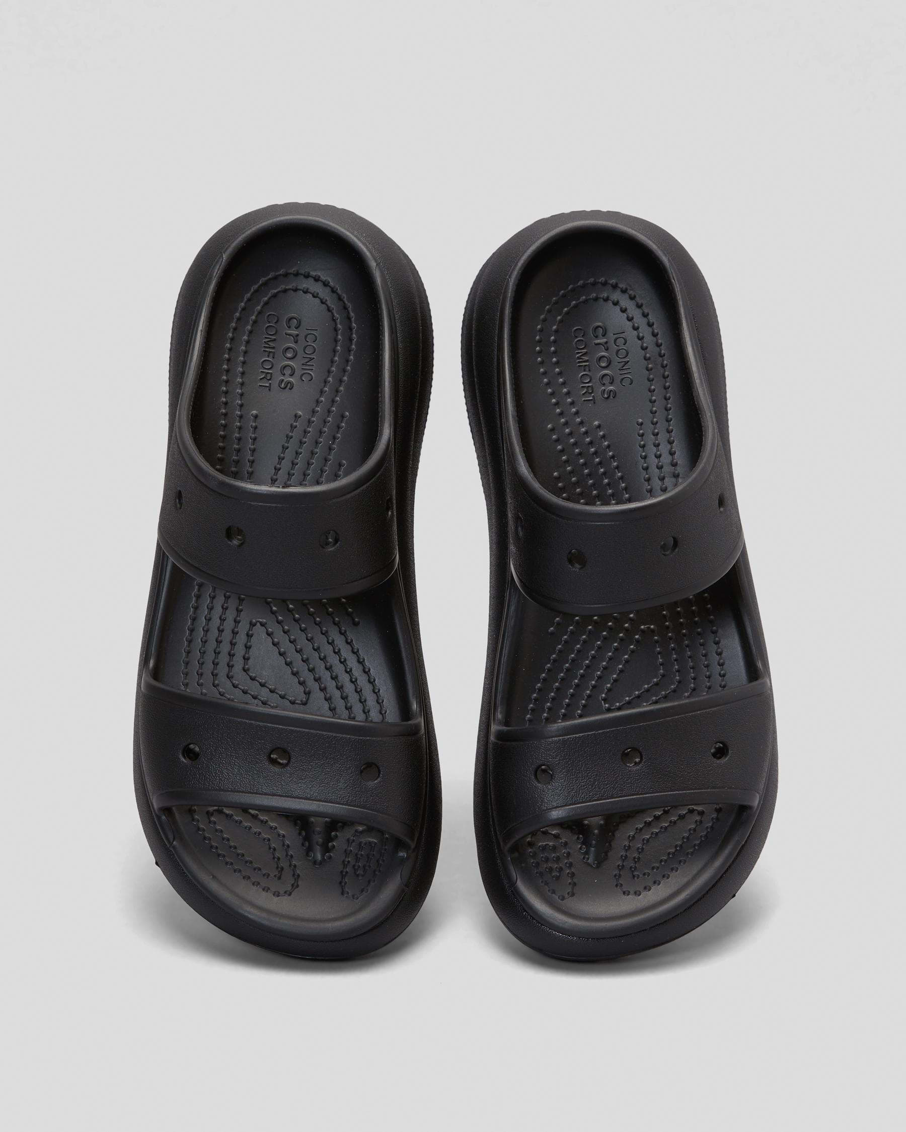 Crocs Crush Sandals In Black - Fast Shipping & Easy Returns - City ...