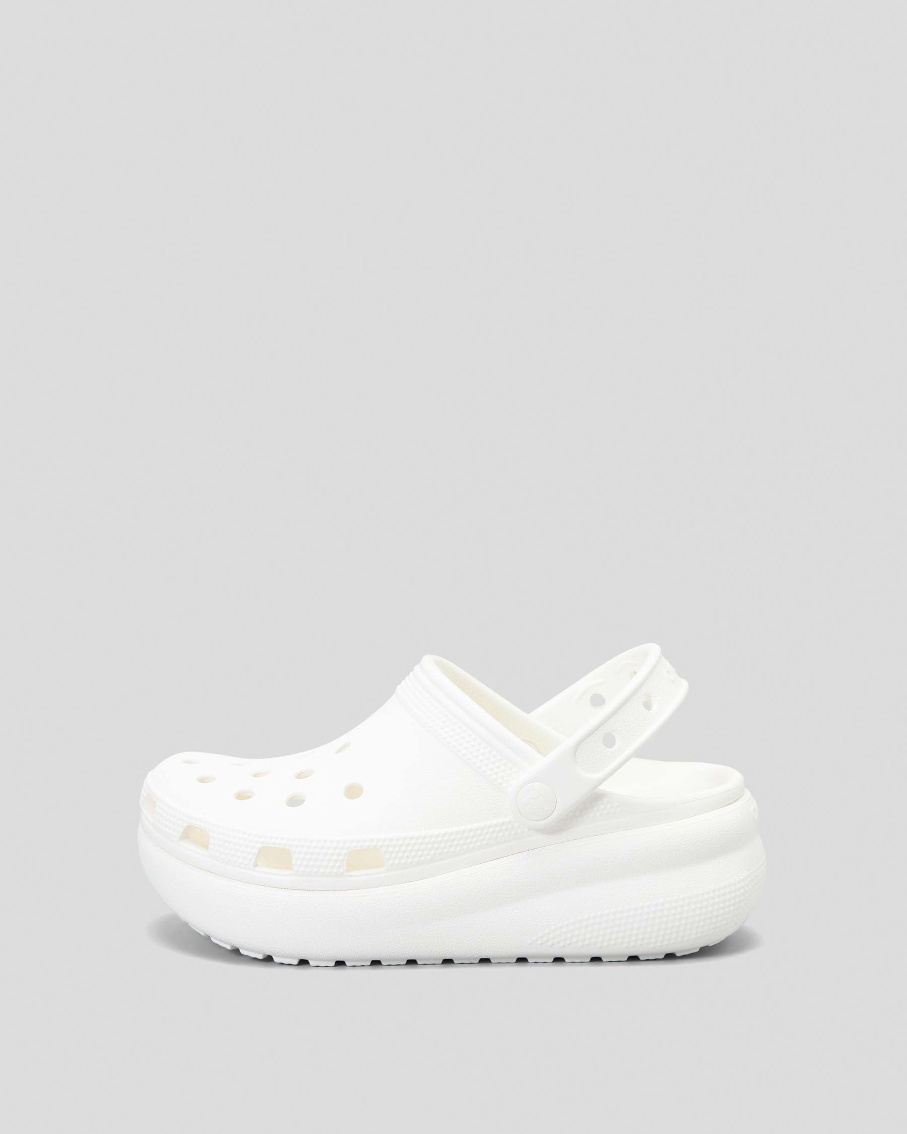 Shop Crocs Kids' Classic Cutie Clogs In White - Fast Shipping & Easy ...