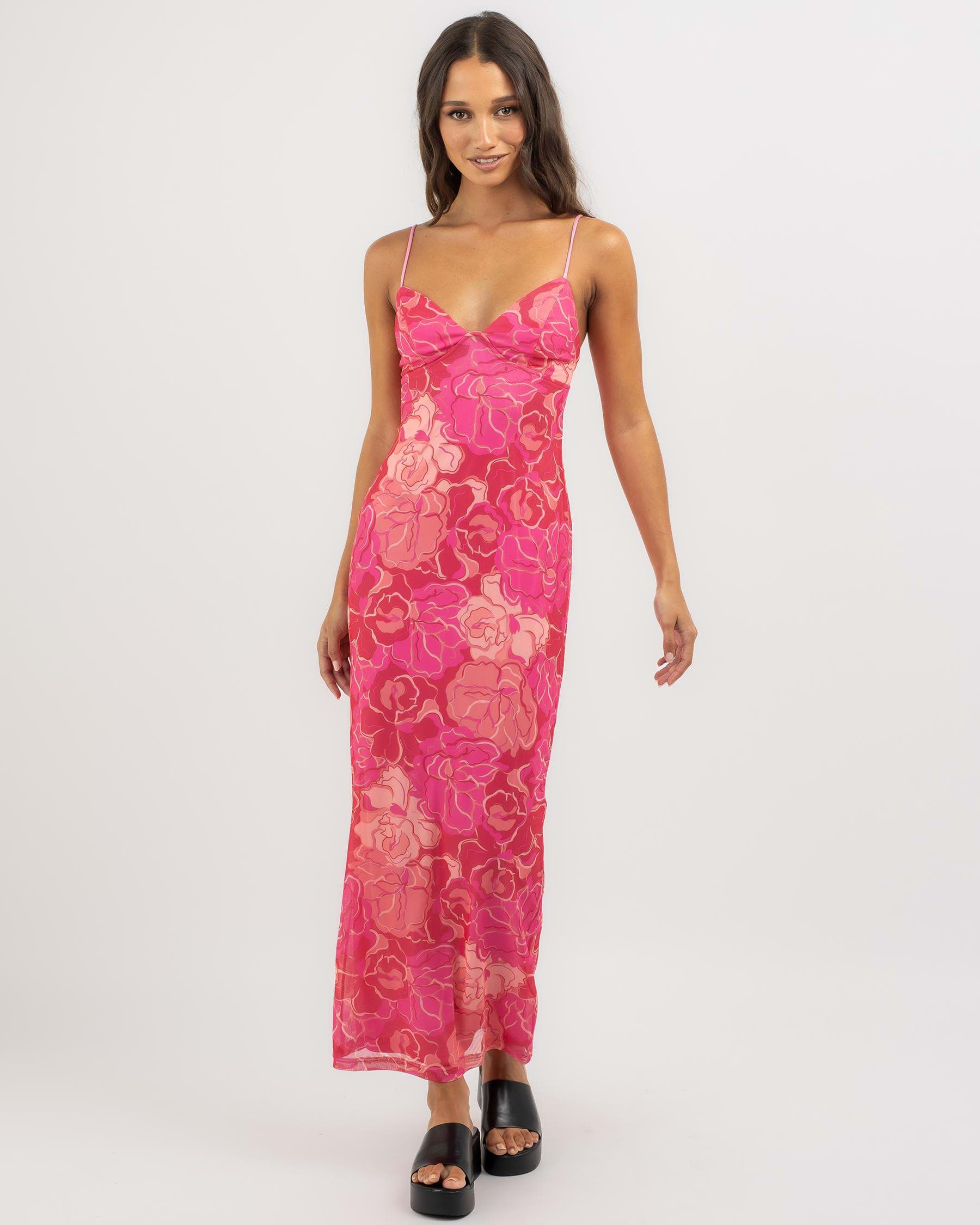 Shop Ava And Ever Eden Maxi Dress In Pink Print - Fast Shipping & Easy ...