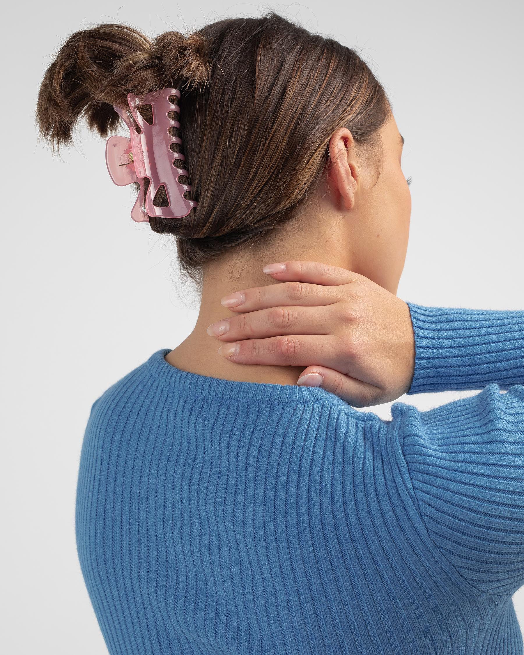 Karyn In LA Kendall Hair Claw Clip In Pink Fast Shipping & Easy