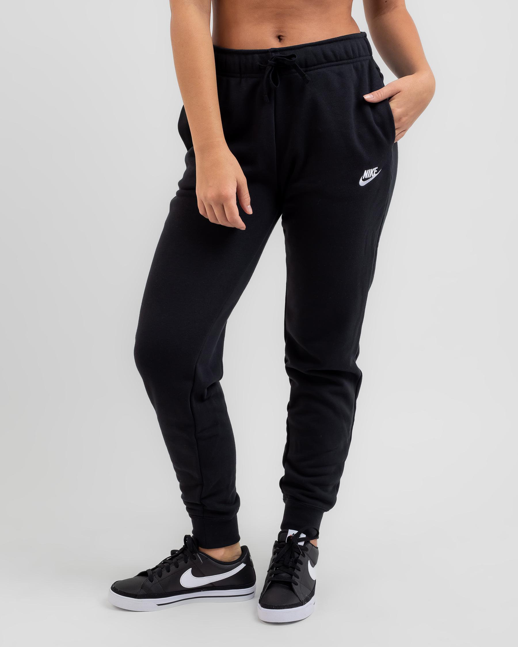 Shop Nike Club Track Pants In Black/white Fast Shipping & Easy