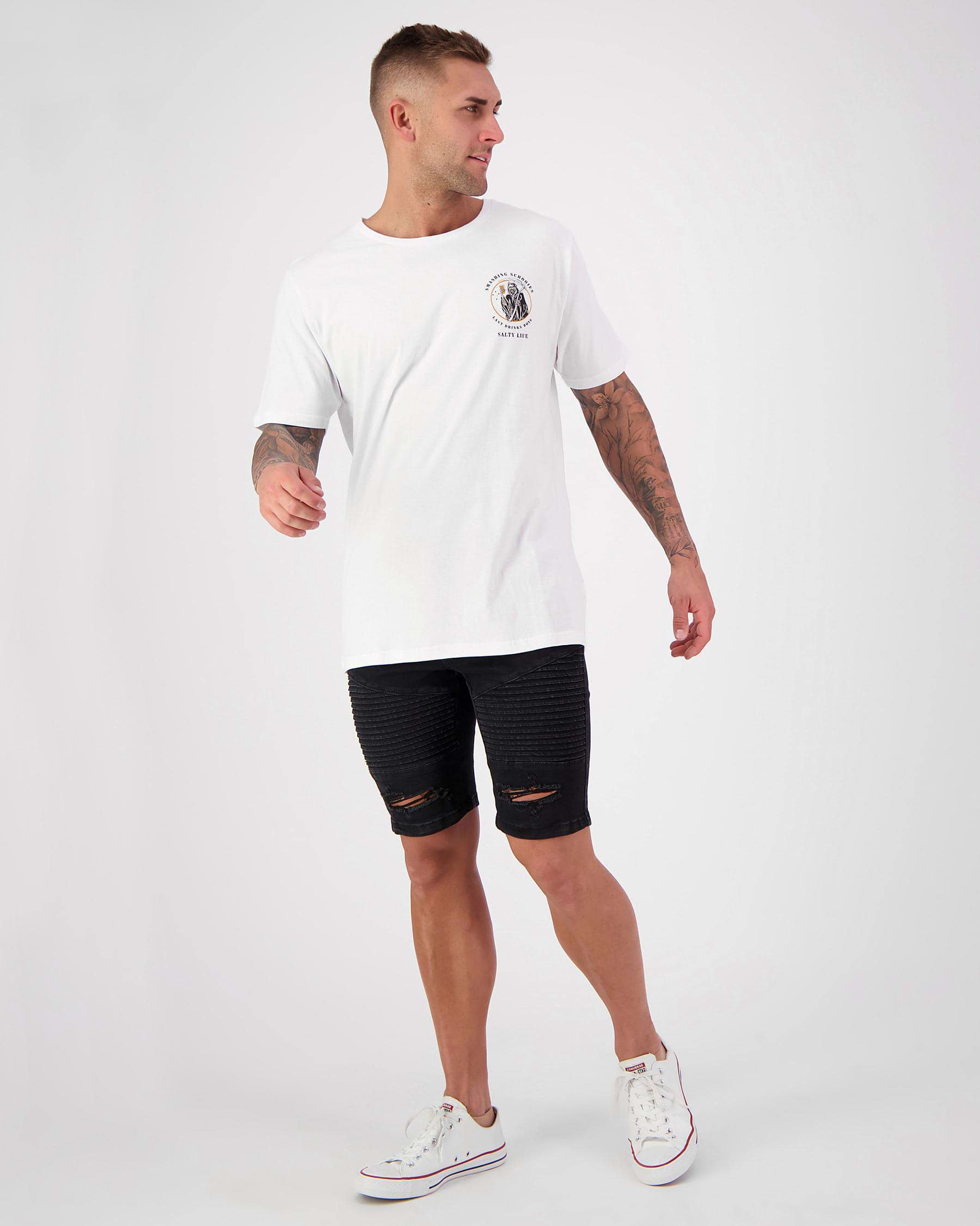 Salty Life Vagabond T-Shirt In White - Fast Shipping & Easy Returns ...