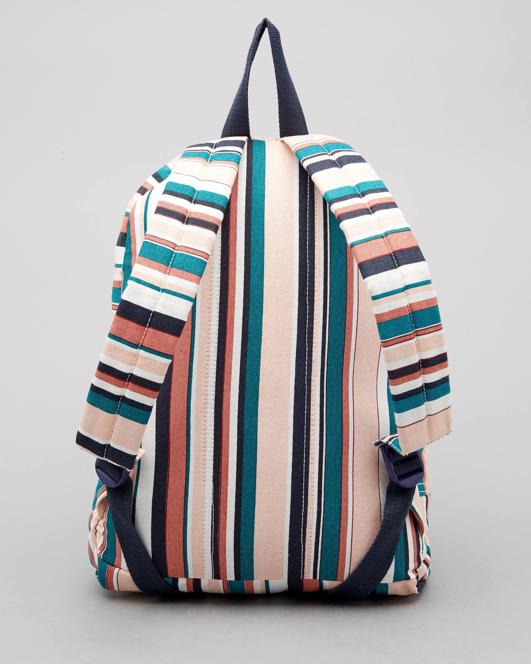 Roxy Sugar Baby Backpack In Mood Indigo Soul Stripes Fast Shipping