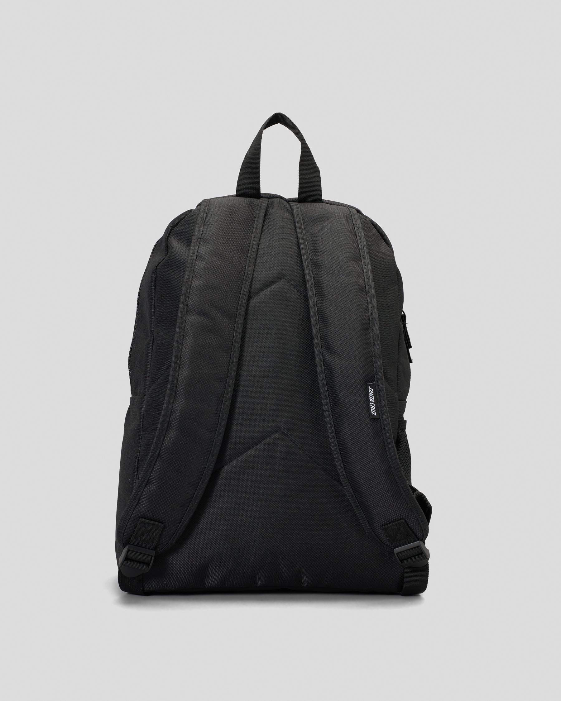 Santa Cruz MFG Dot Backpack In Black - Fast Shipping & Easy Returns ...