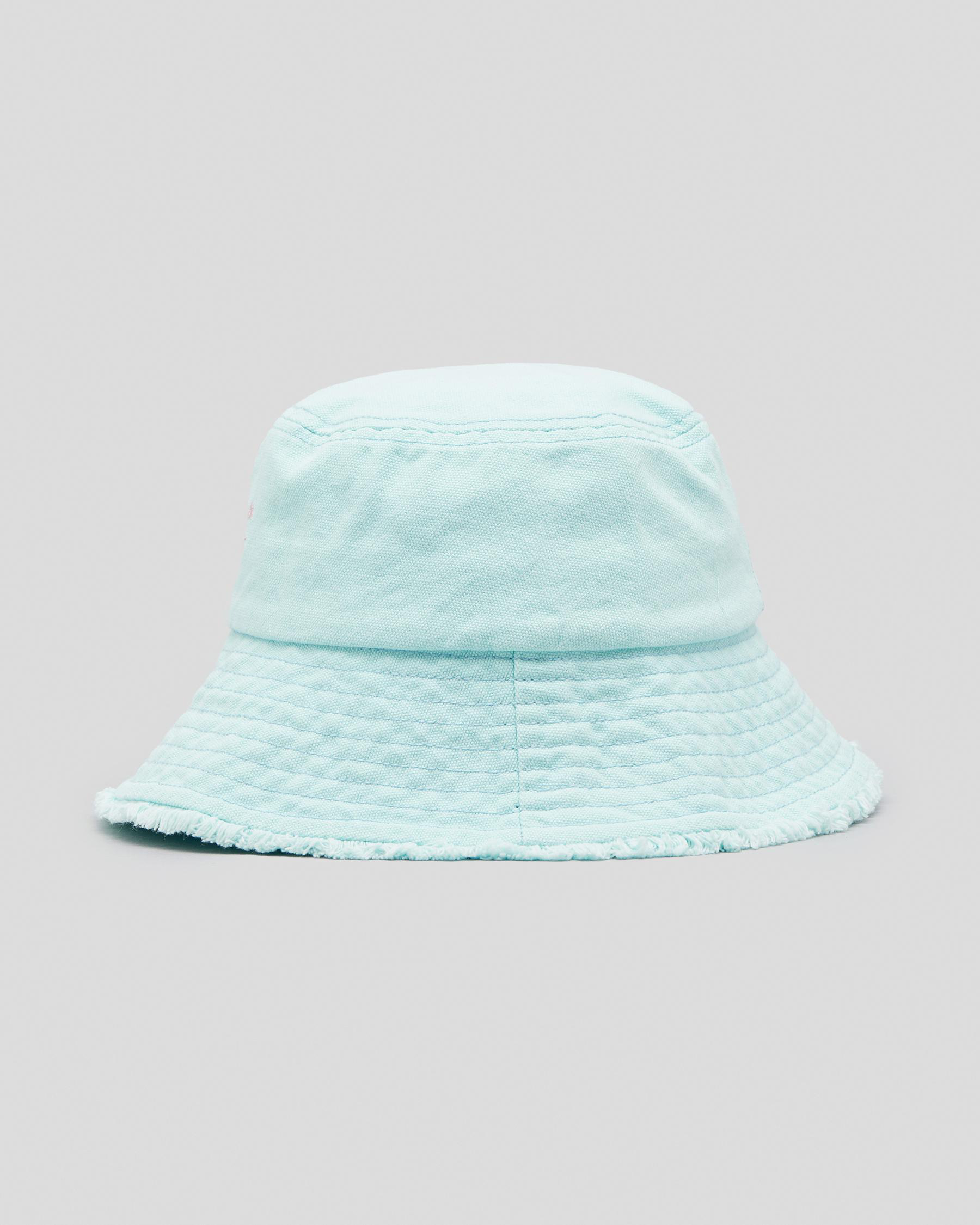 Shop Billabong Girls' Sunday Bucket Hat In Baby Blue Fast Shipping