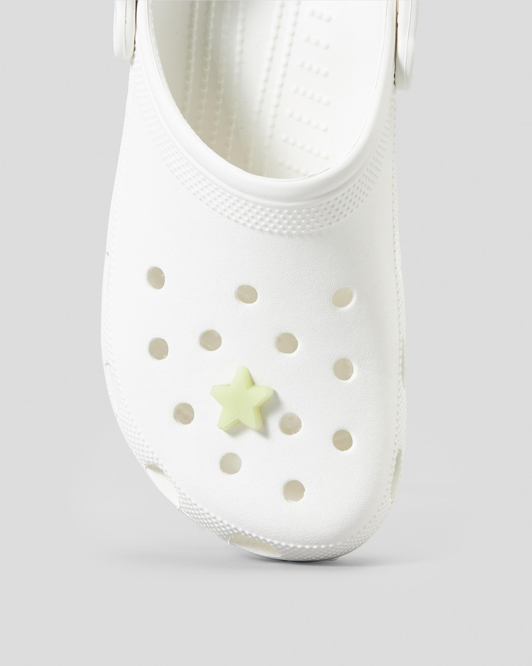 Shop Crocs Glow In The Dark Star Jibbitz In Multi Fast Shipping