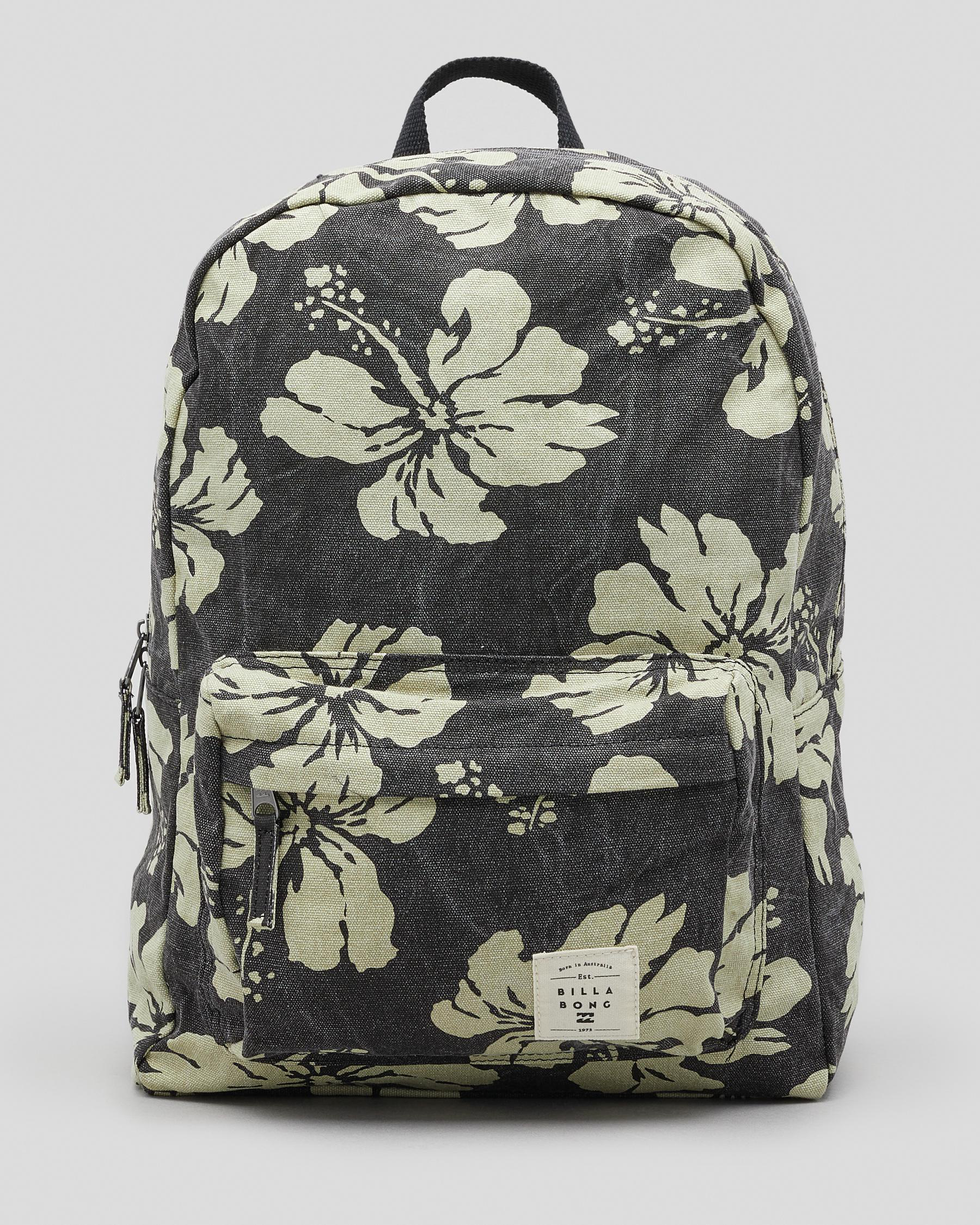 Shop Billabong Schools Out Backpack In Off Black Fast Shipping & Easy