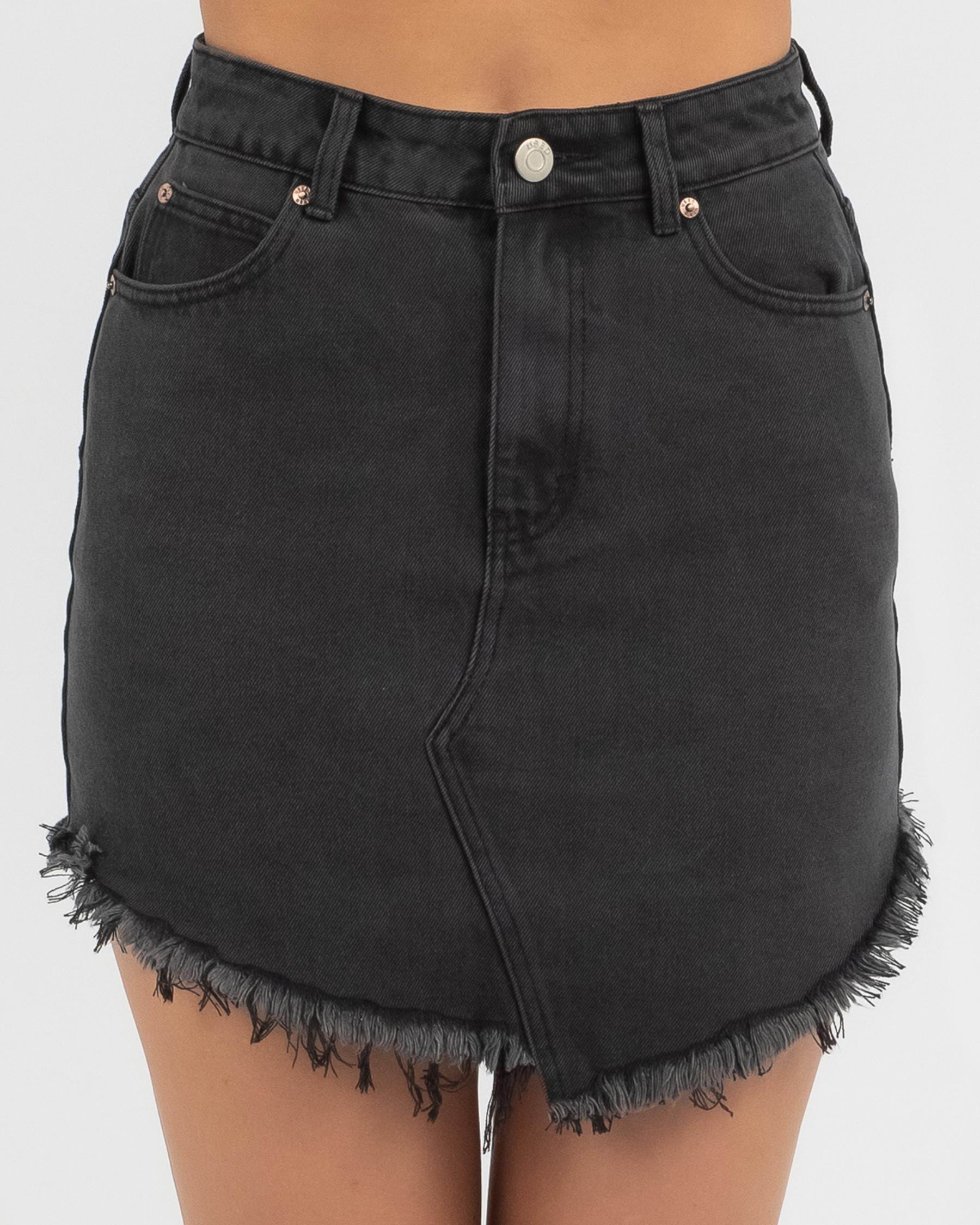 Used Willow Skirt In Washed Black - Fast Shipping & Easy Returns - City ...