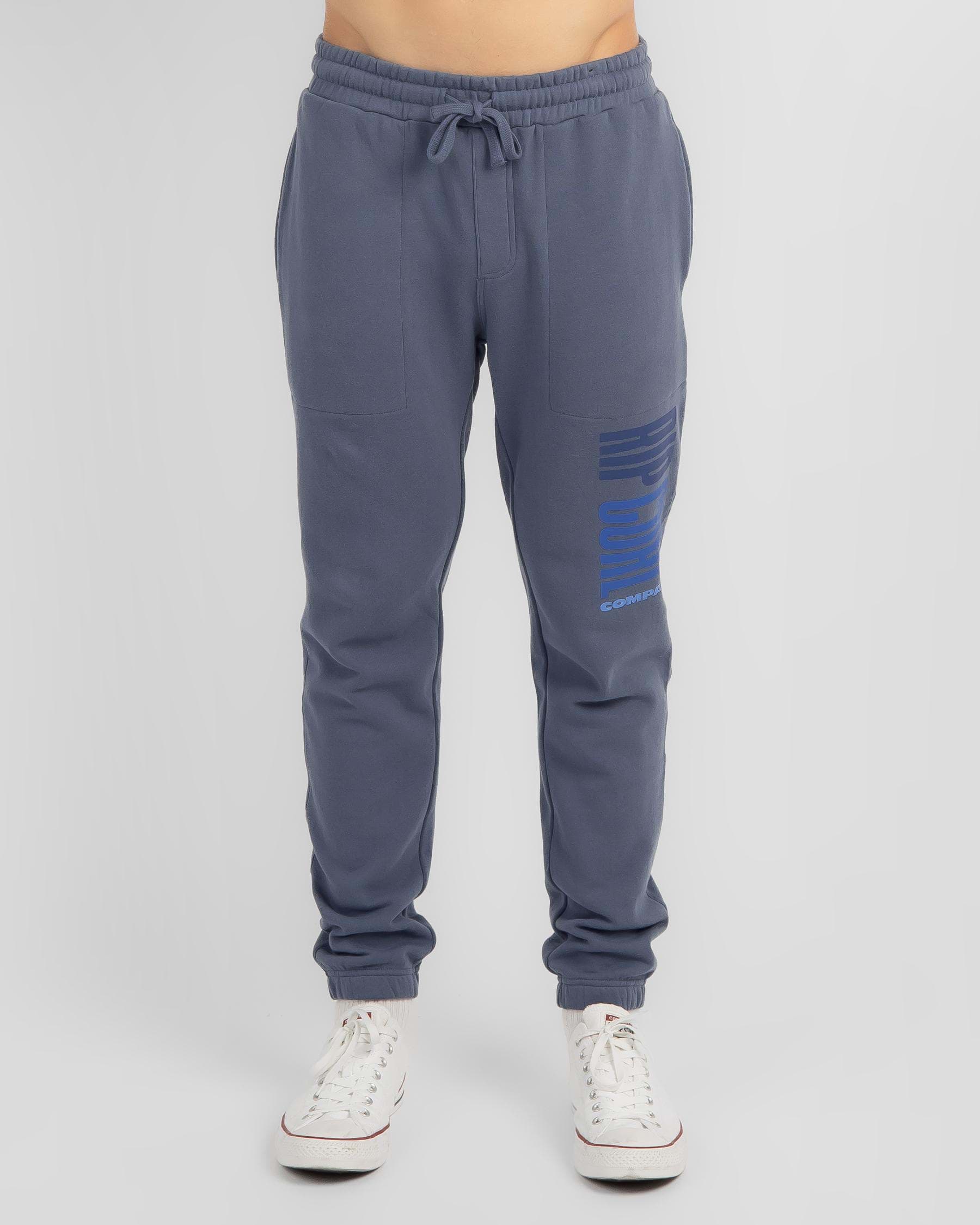 Rip Curl Beach Street Track Pants In Washed Navy - Fast Shipping & Easy ...
