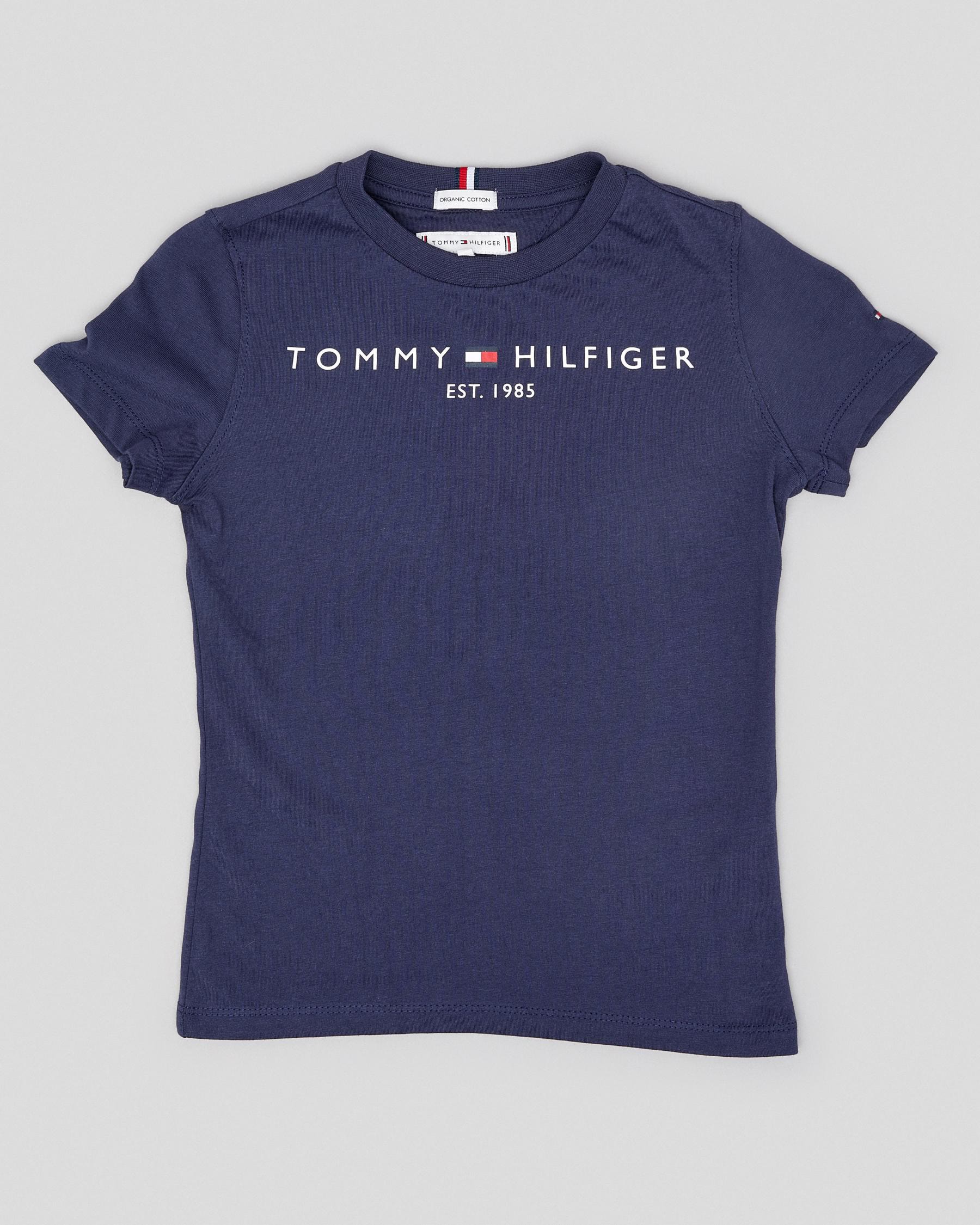 Tommy Hilfiger Toddlers' Essential T-Shirt In Twilight Navy - Fast ...
