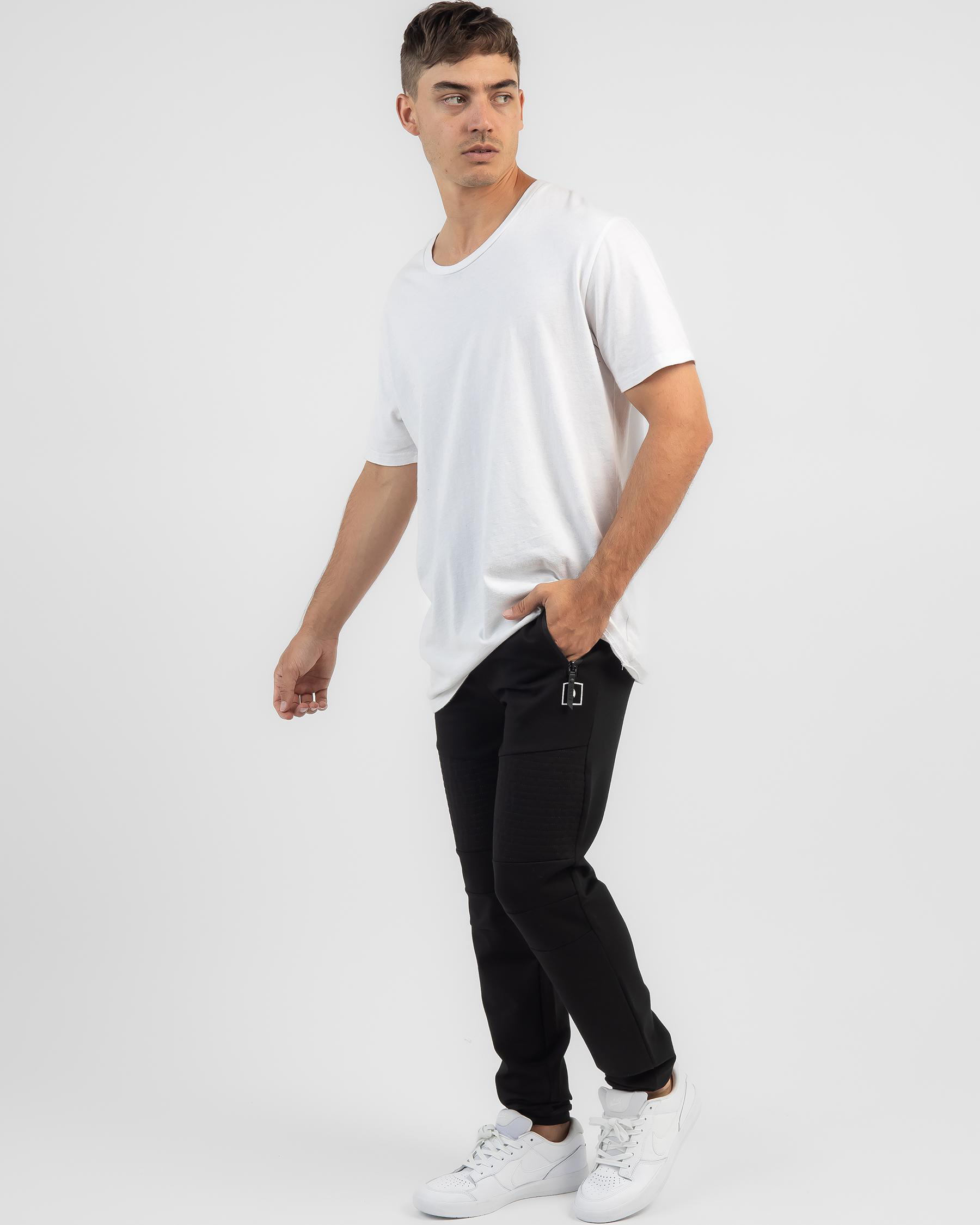 Lucid Compose Track Pants In Black - Fast Shipping & Easy Returns ...
