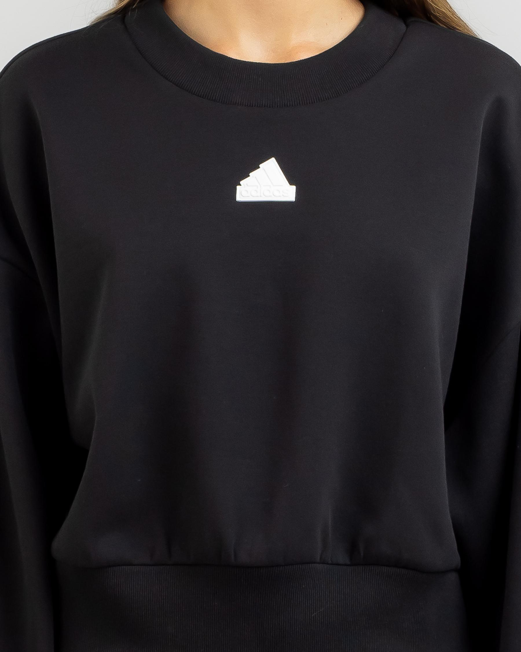 Shop adidas Future Icons Sweatshirt In Black - Fast Shipping & Easy ...