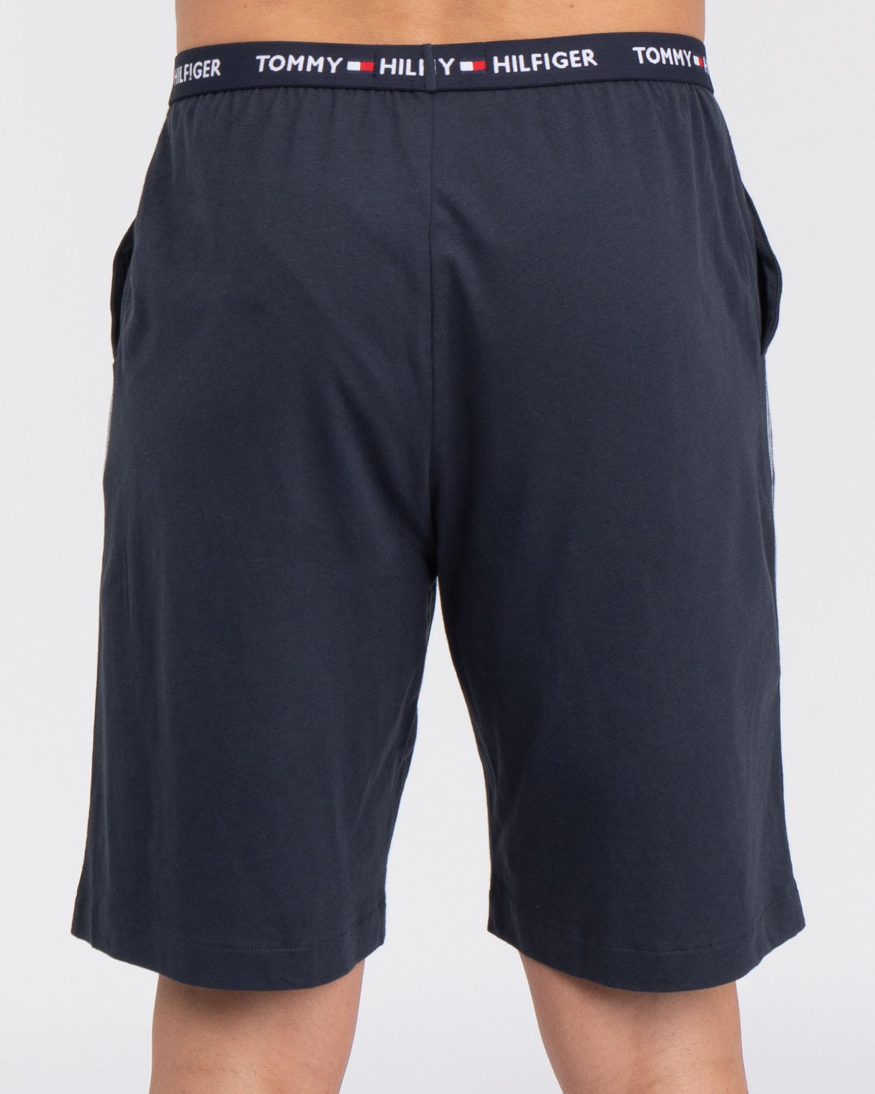 Shop Tommy Hilfiger Jersey Shorts In Navy Blazer Fast Shipping & Easy