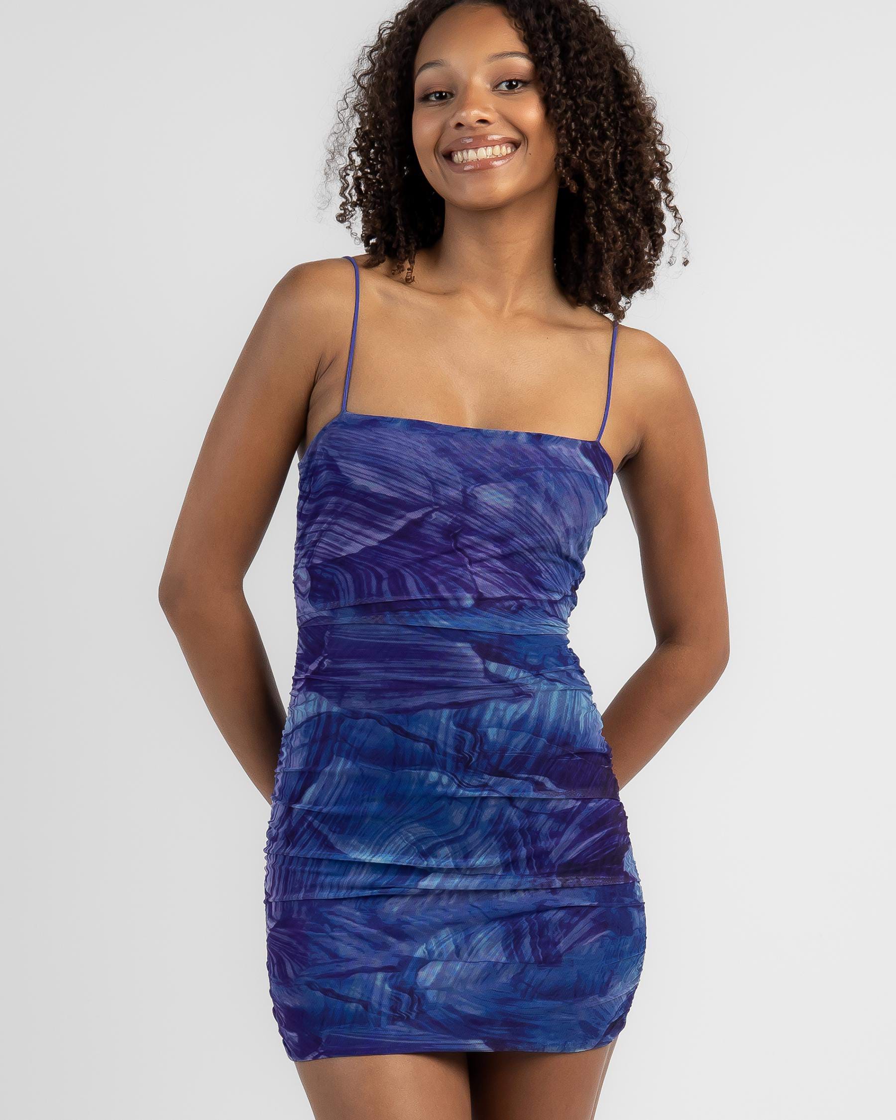 Shop Ava And Ever Isabella Dress In Blue Print - Fast Shipping & Easy ...