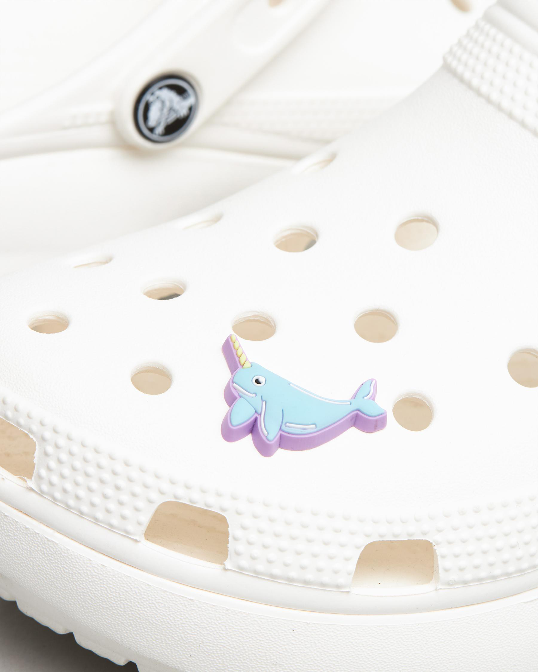 Crocs Blue Narwhal Jibbitz In Multi Fast Shipping & Easy Returns