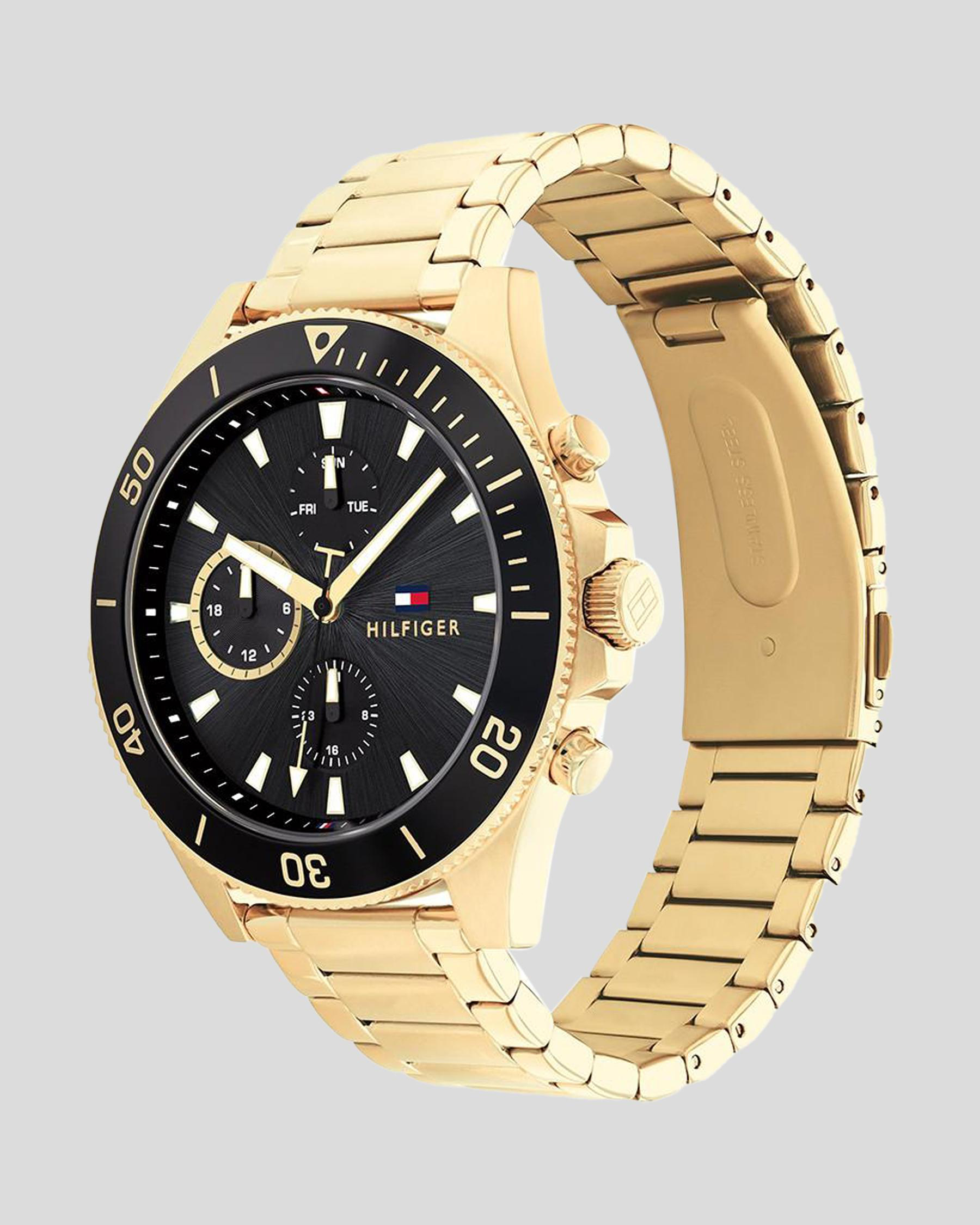 Shop Tommy Hilfiger Larson Watch In Gold - Fast Shipping & Easy Returns ...