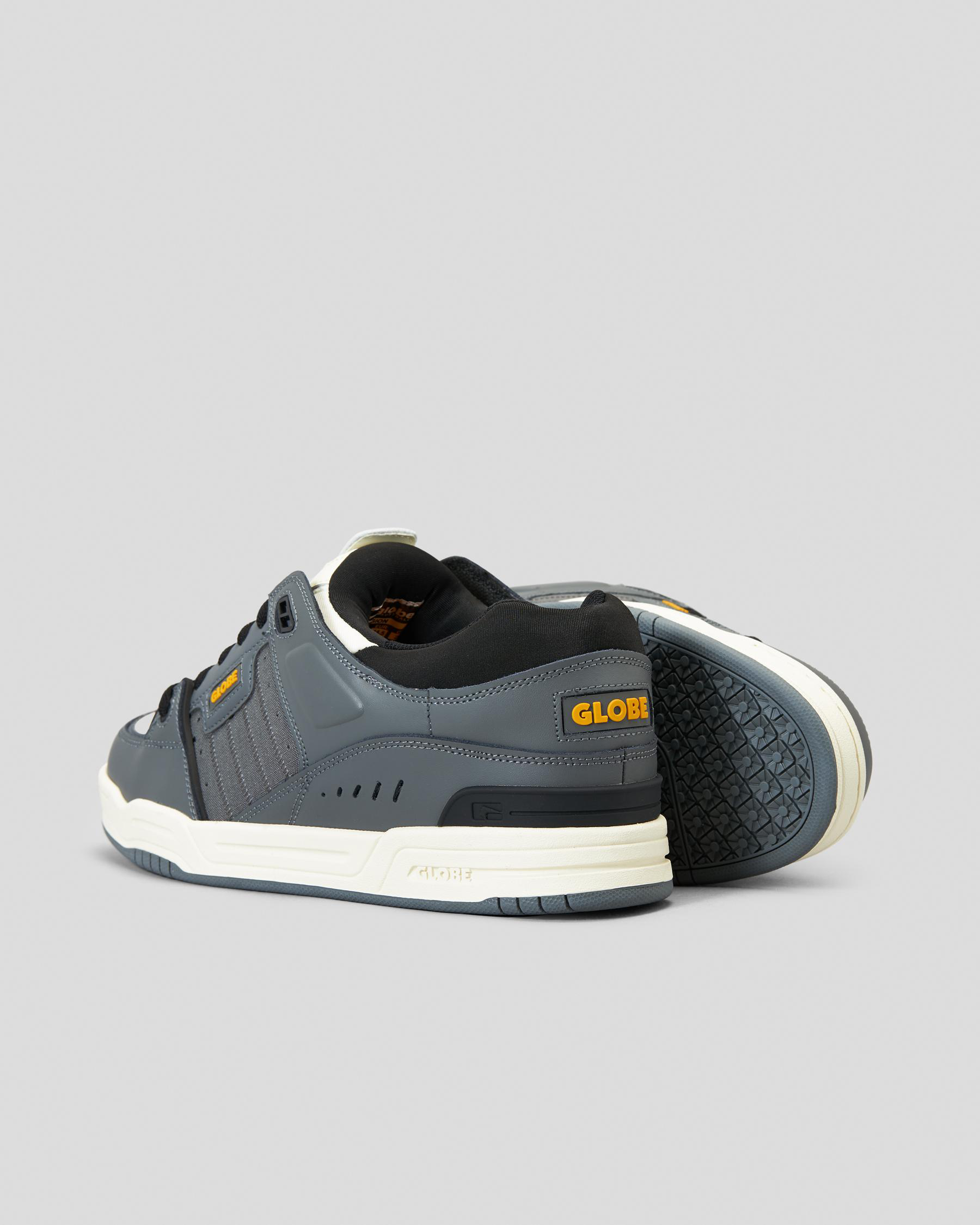 Chaussures De Skate Globe Fusion - Taille EU 39, Couleur Noir/Nuit, Renfort Ollie, Semelle S-Trac, Pour Skate Et Style Urbain
